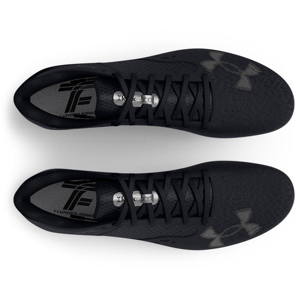 Under Armour Kick Sprint 4 "Black/White" Unisex Track Spike - BLACK/WHITE Thumbnail View 5