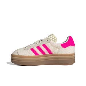 adidas Originals Gazelle Bold "Cream White/Shock Pink/Gold Metallic" Women's Shoe