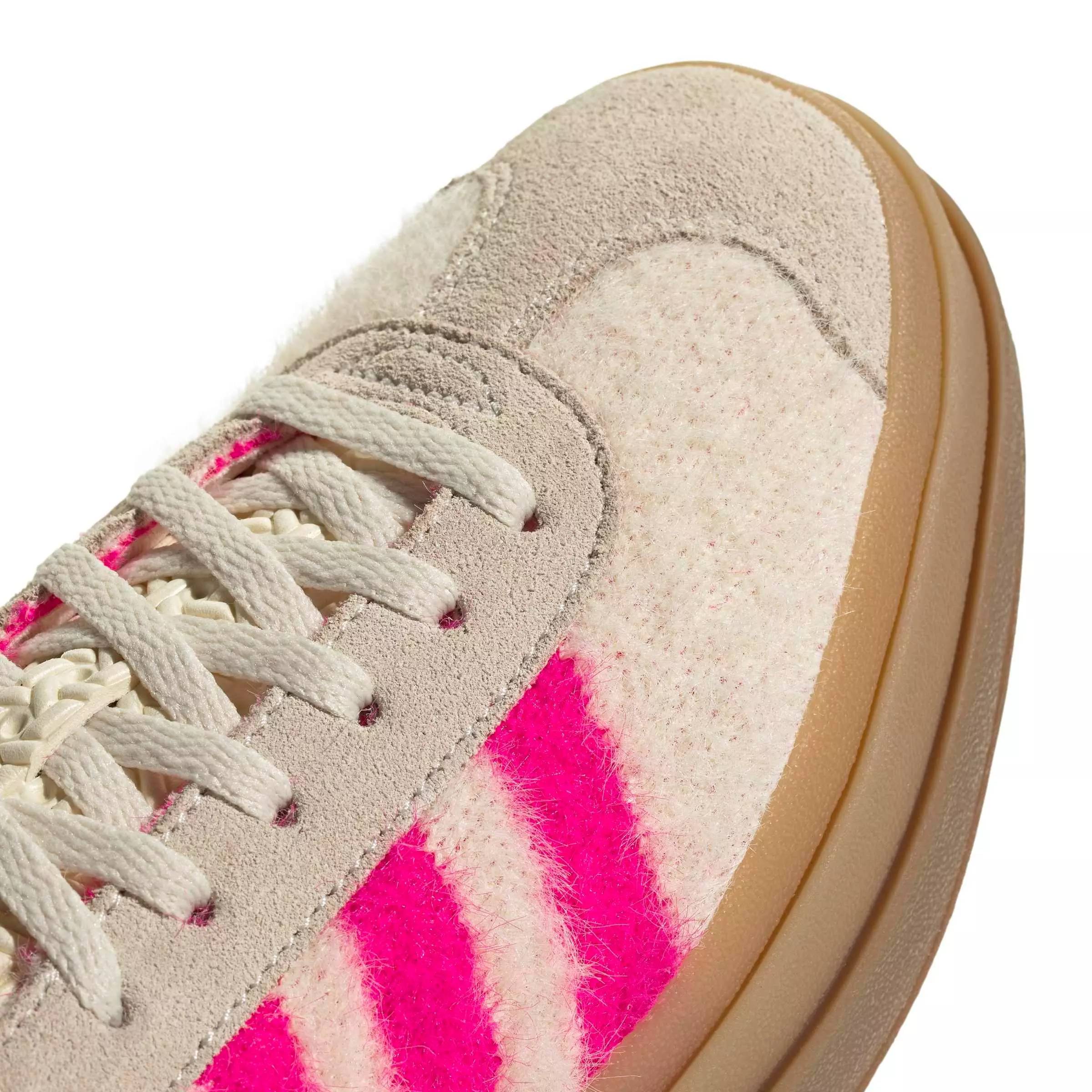 adidas Originals Gazelle Bold "Cream White/Shock Pink/Gold Metallic" Women's Shoe - CREAM/PINK/GOLD