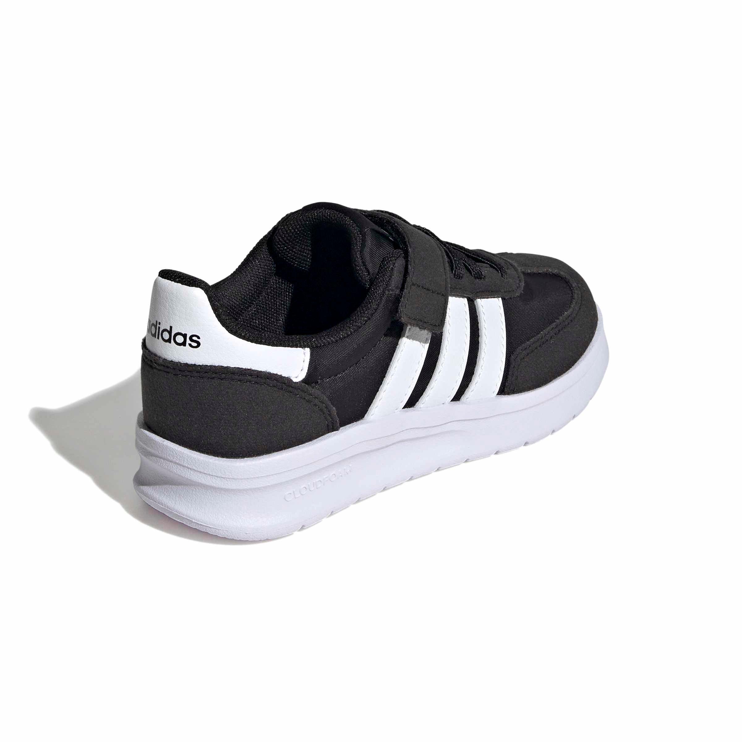 adidas Run 70s 2.0 "Core Black/Ftwr White/Gum 3" Preschool Boys' Shoe - BLACK/WHITE/GUM