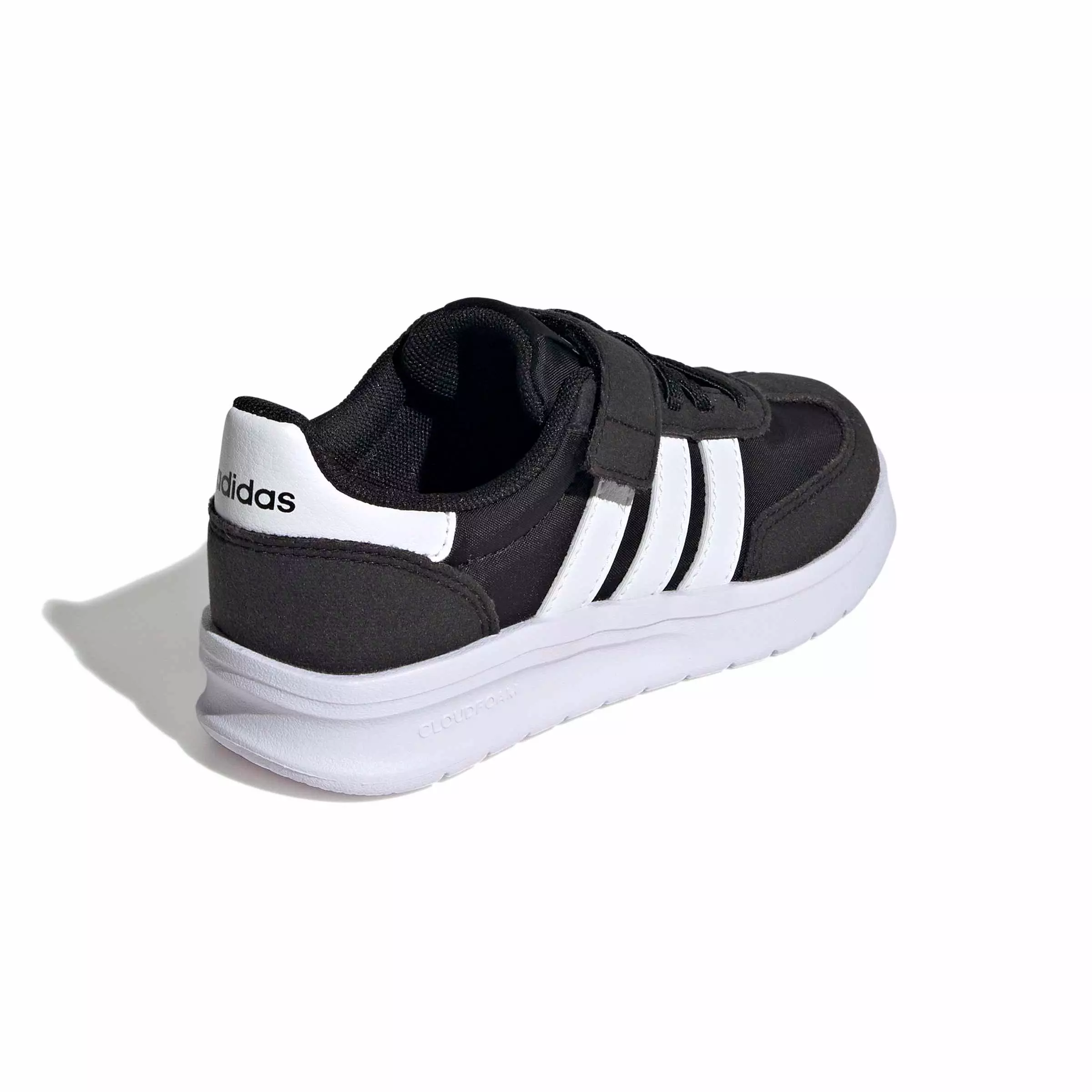 adidas Run 70s 2.0 "Core Black/Ftwr White/Gum 3" Preschool Boys' Shoe - BLACK/WHITE/GUM