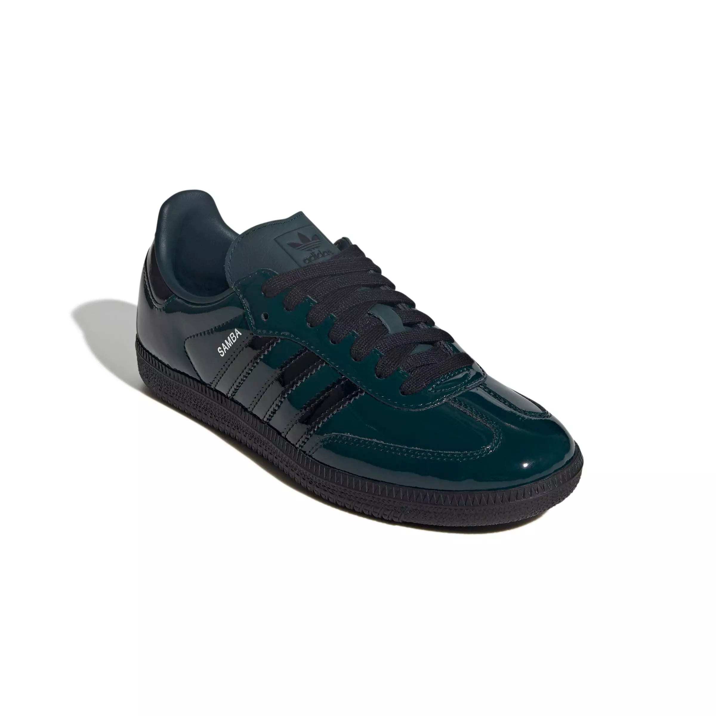 adidas Originals Samba OG "Aurora Ivy/Core Black/Silver Metallic" Women's Shoe - IVY/BLACK/SILVER