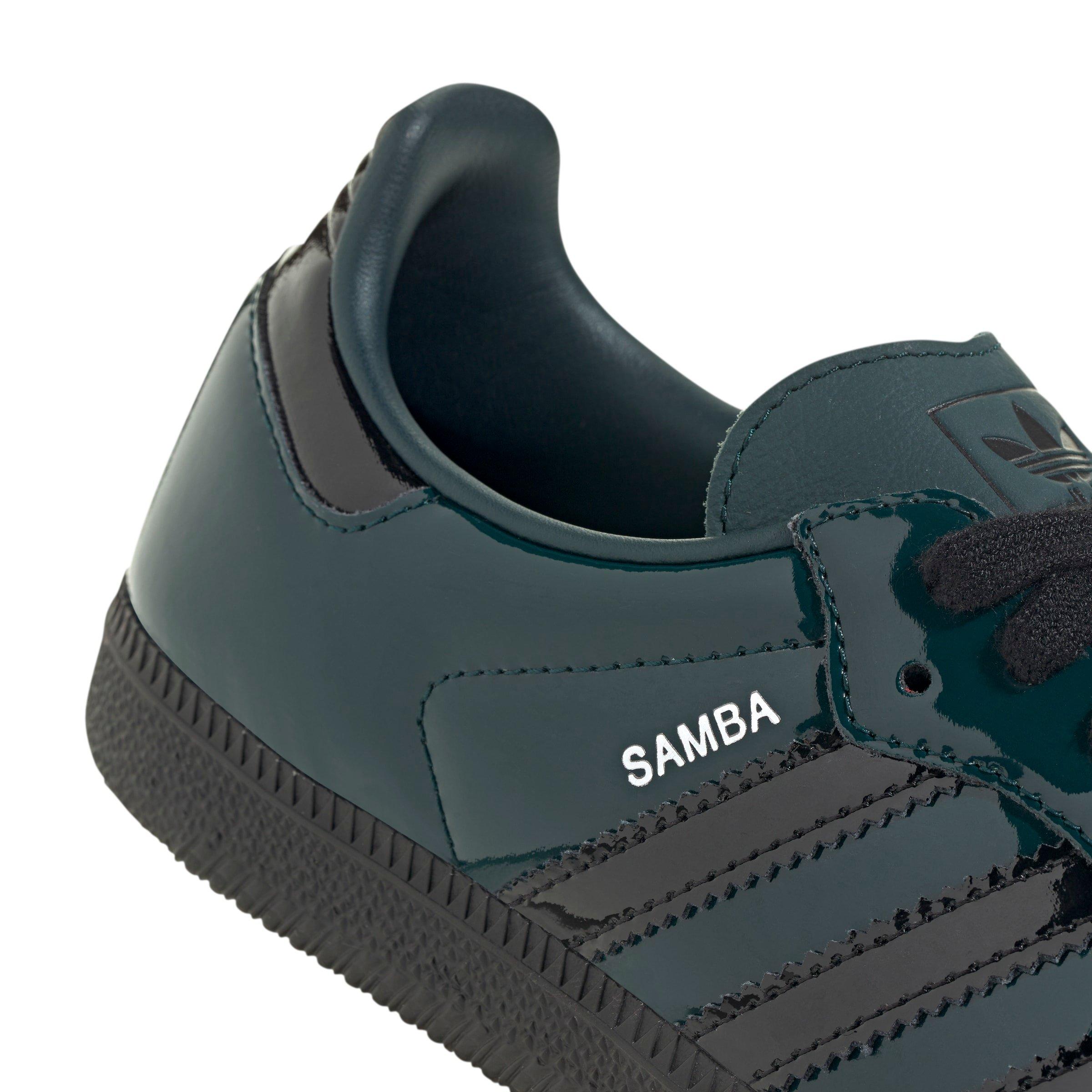 adidas Originals Samba OG "Aurora Ivy/Core Black/Silver Metallic" Women's Shoe - IVY/BLACK/SILVER Thumbnail View 7