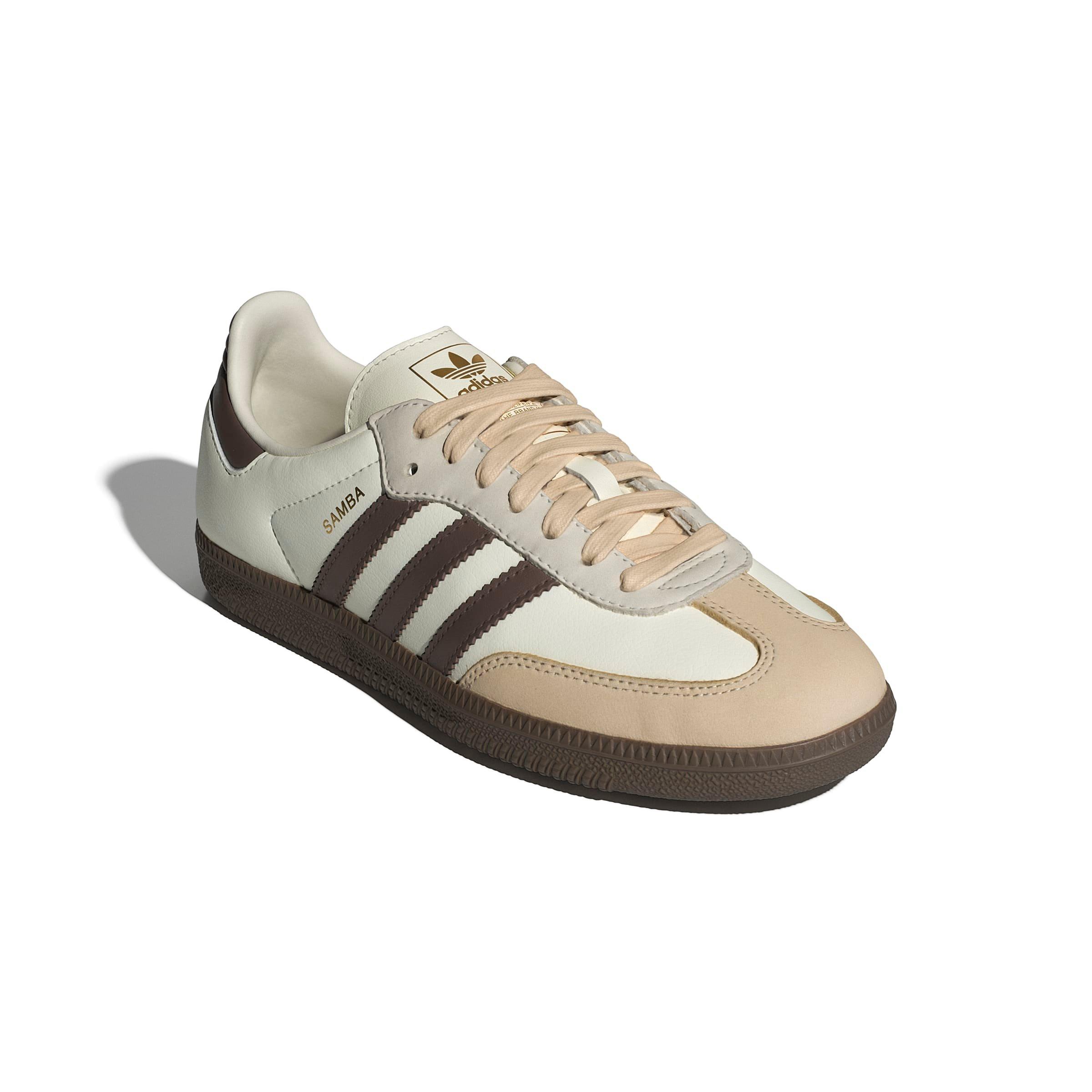 adidas Originals Samba OG "Off White/Earth Strata/Gum 3" Women's Shoe - OFF WHITE/EARTH/GUM Thumbnail View 3