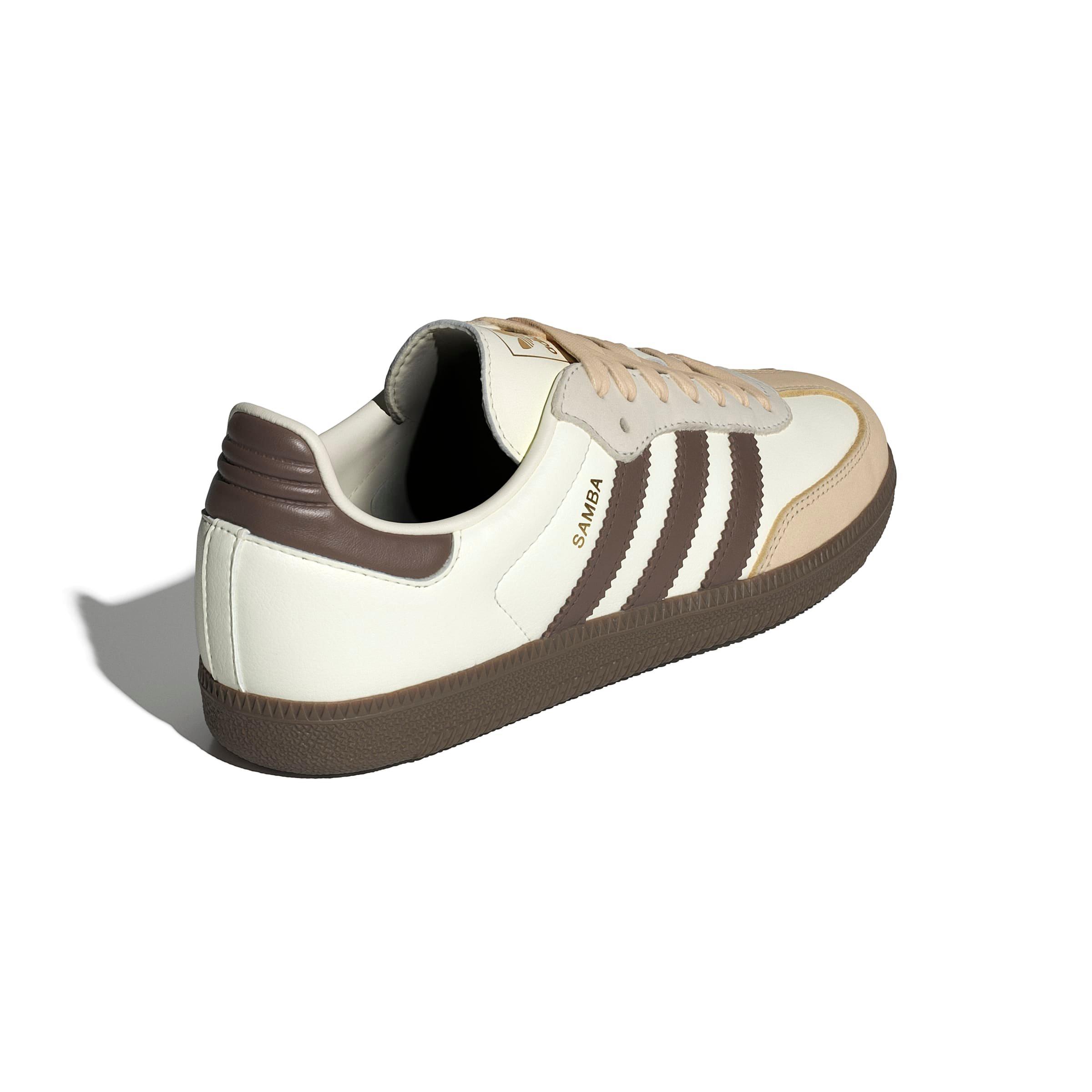 adidas Originals Samba OG "Off White/Earth Strata/Gum 3" Women's Shoe - OFF WHITE/EARTH/GUM Thumbnail View 4