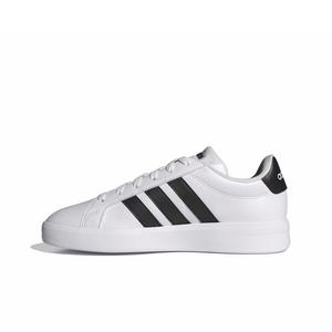 adidas Grand Court 3.0 "Ftwr White/Core Black/Ftwr White" Grade School Boys' Shoe - WHITE/BLACK/WHITE