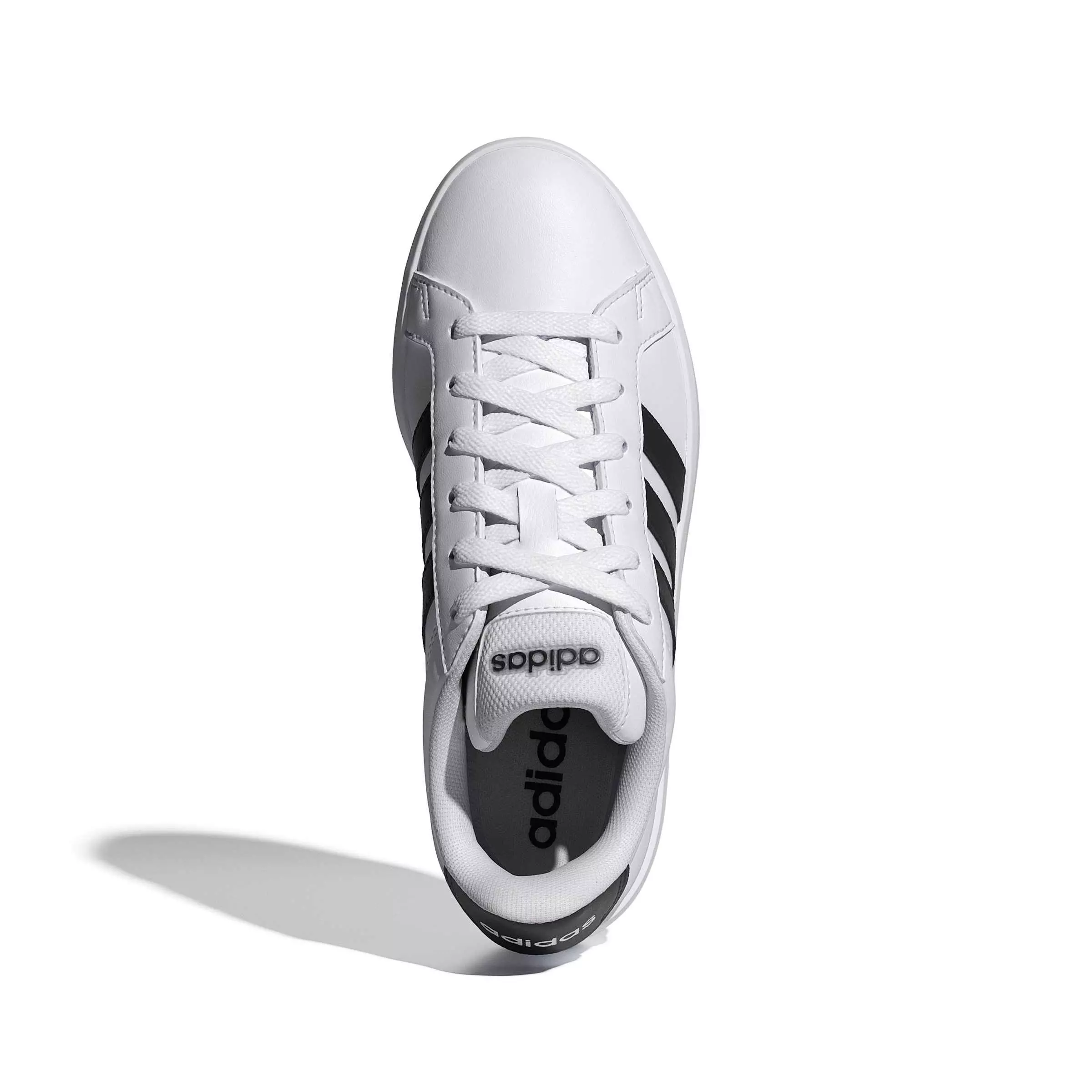 adidas Grand Court 3.0 "Ftwr White/Core Black/Ftwr White" Grade School Boys' Shoe - WHITE/BLACK/WHITE