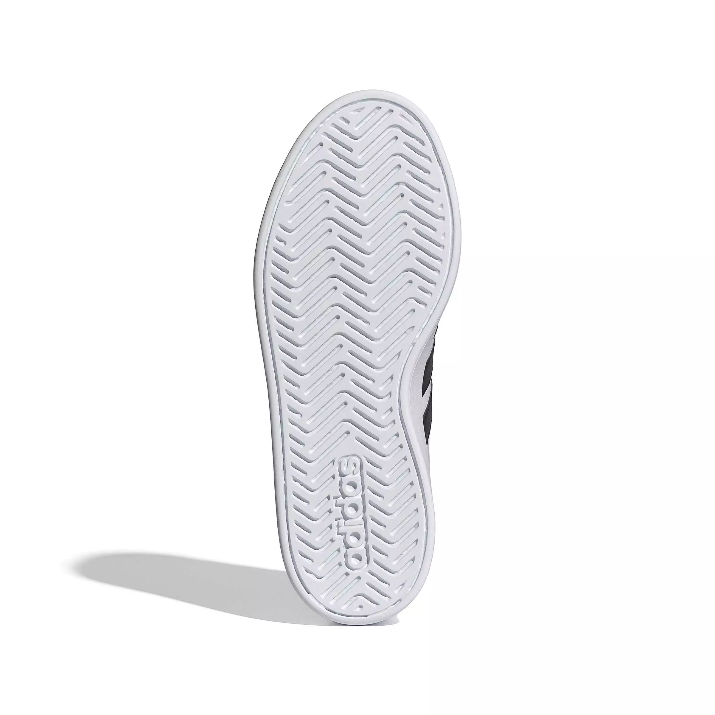 adidas Grand Court 3.0 "Ftwr White/Core Black/Ftwr White" Grade School Boys' Shoe - WHITE/BLACK/WHITE