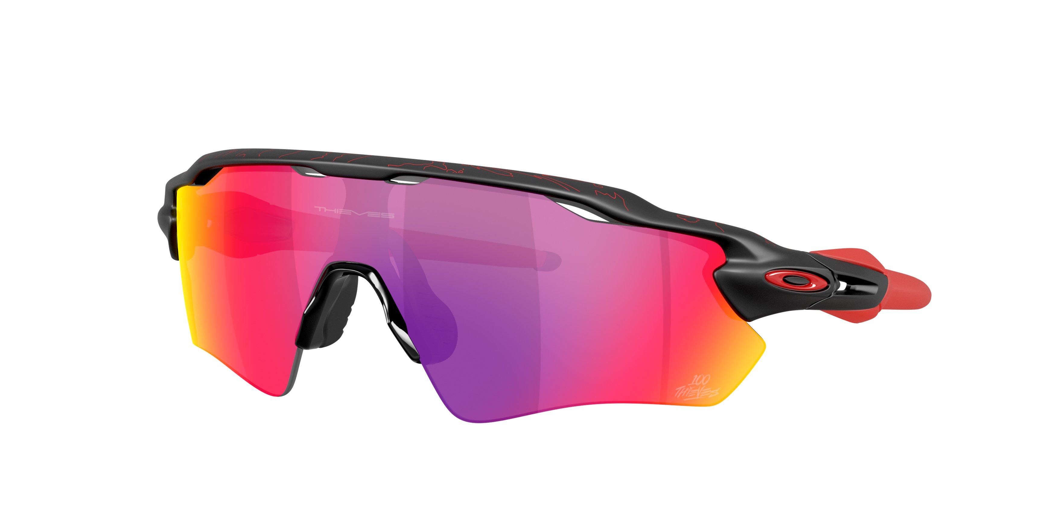 Oakley Radar EV Path Prizm Road Sunglasses - Matte Black - BLACK/RED Thumbnail View 1