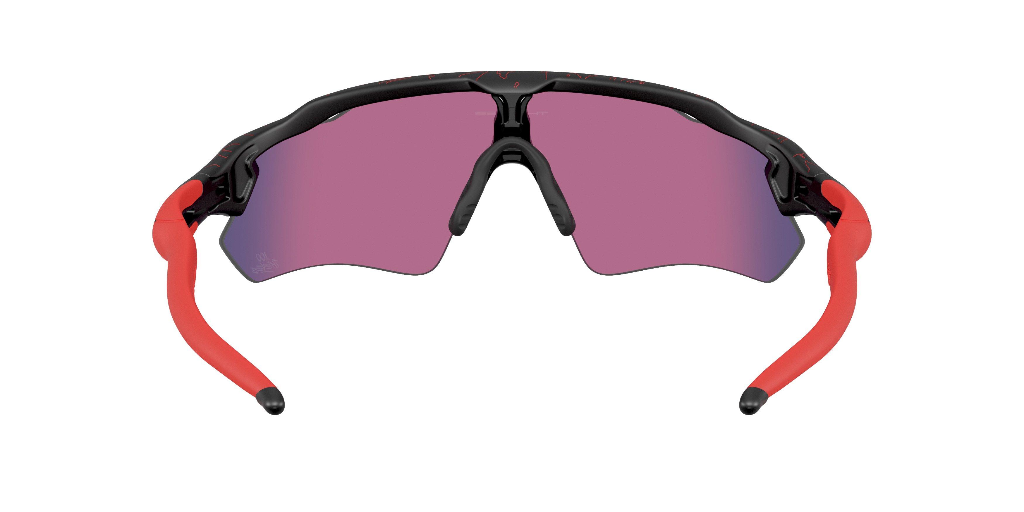 Oakley Radar EV Path Prizm Road Sunglasses - Matte Black - BLACK/RED Thumbnail View 2