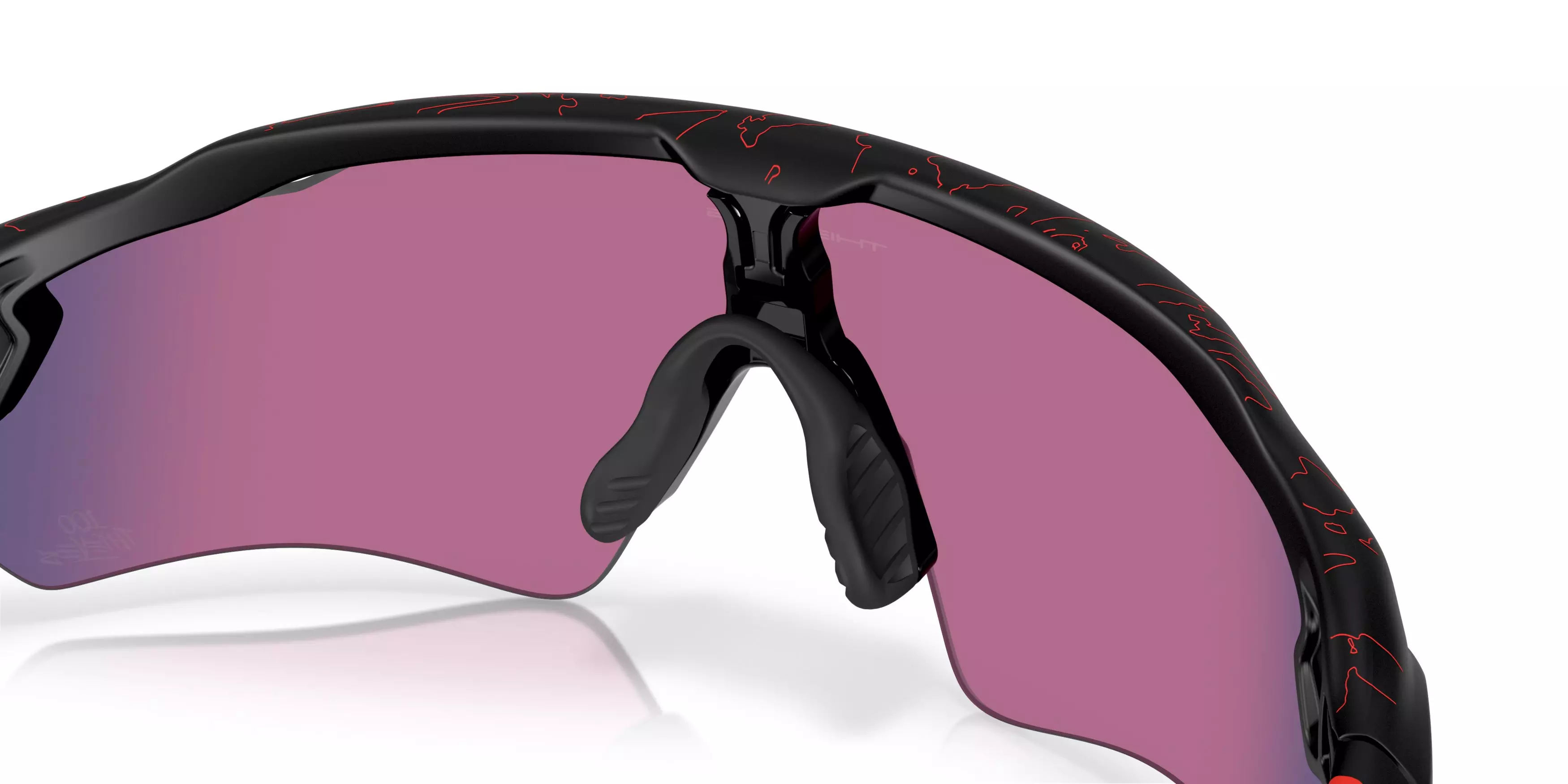 Oakley Radar EV Path Prizm Road Sunglasses - Matte Black - BLACK/RED