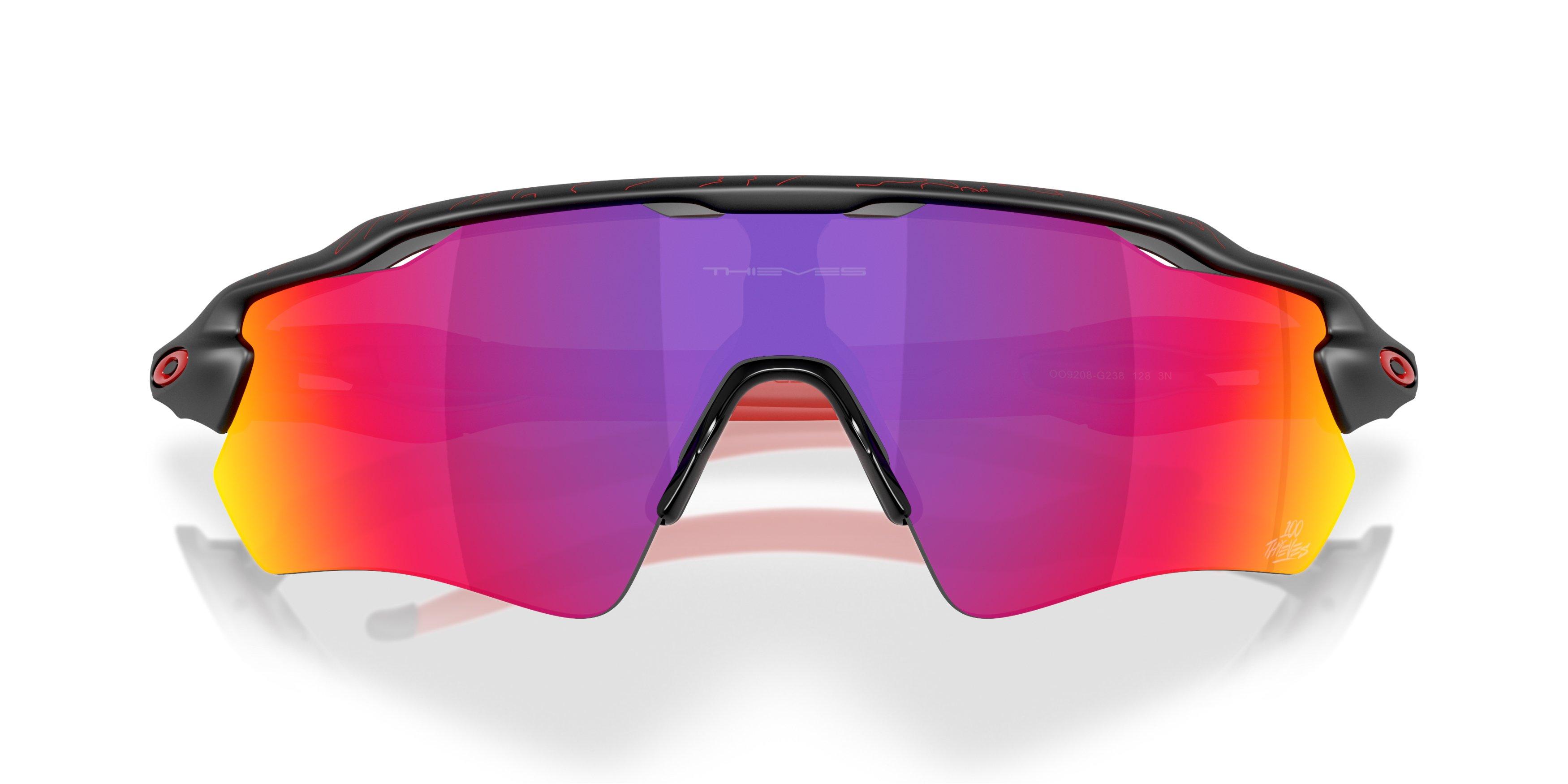 Oakley Radar EV Path Prizm Road Sunglasses - Matte Black - BLACK/RED Thumbnail View 7