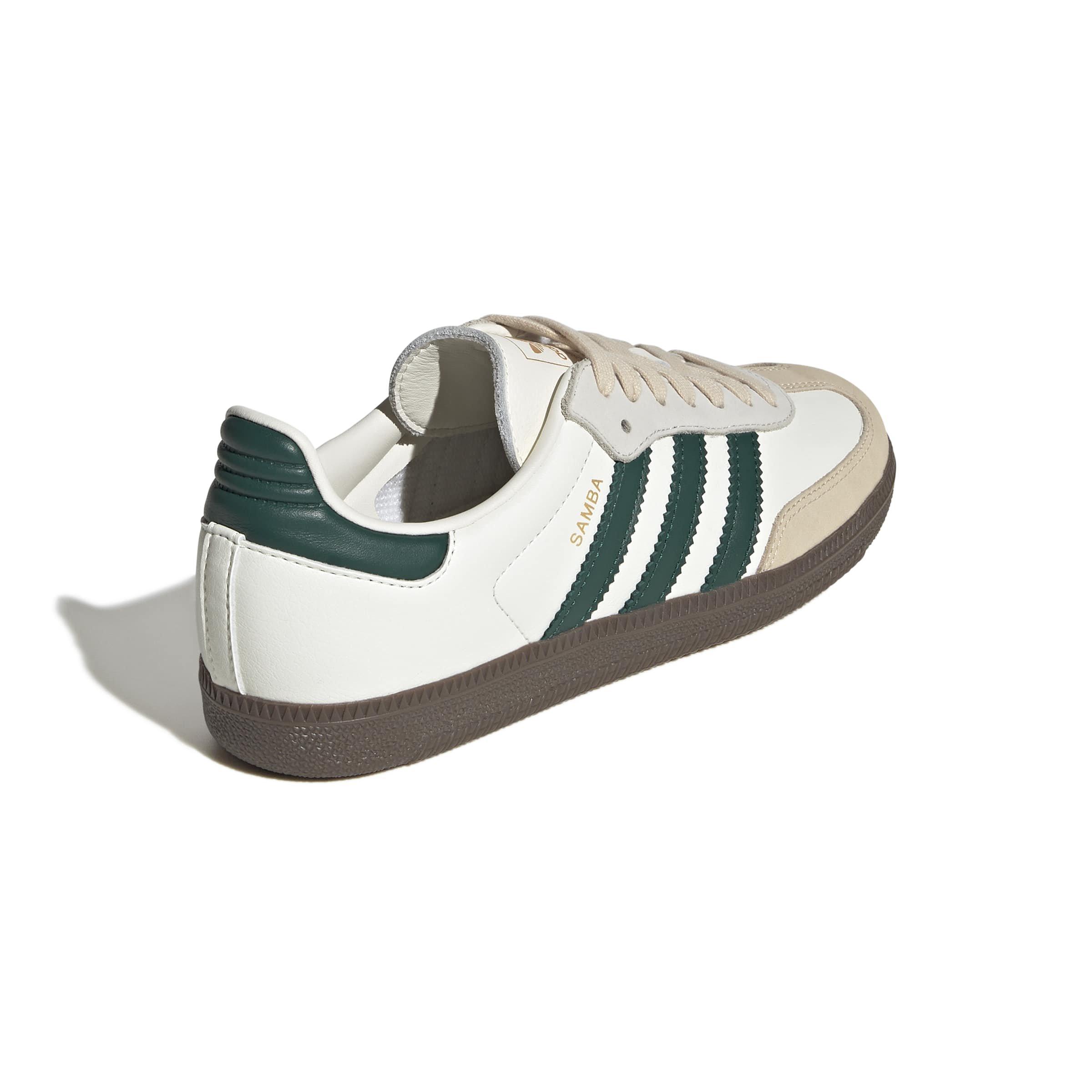 adidas Originals Samba OG "Off White/Collegiate Green/Sand Strata" Women's Shoe - OFF WHITE/GREEN/SAND Thumbnail View 4