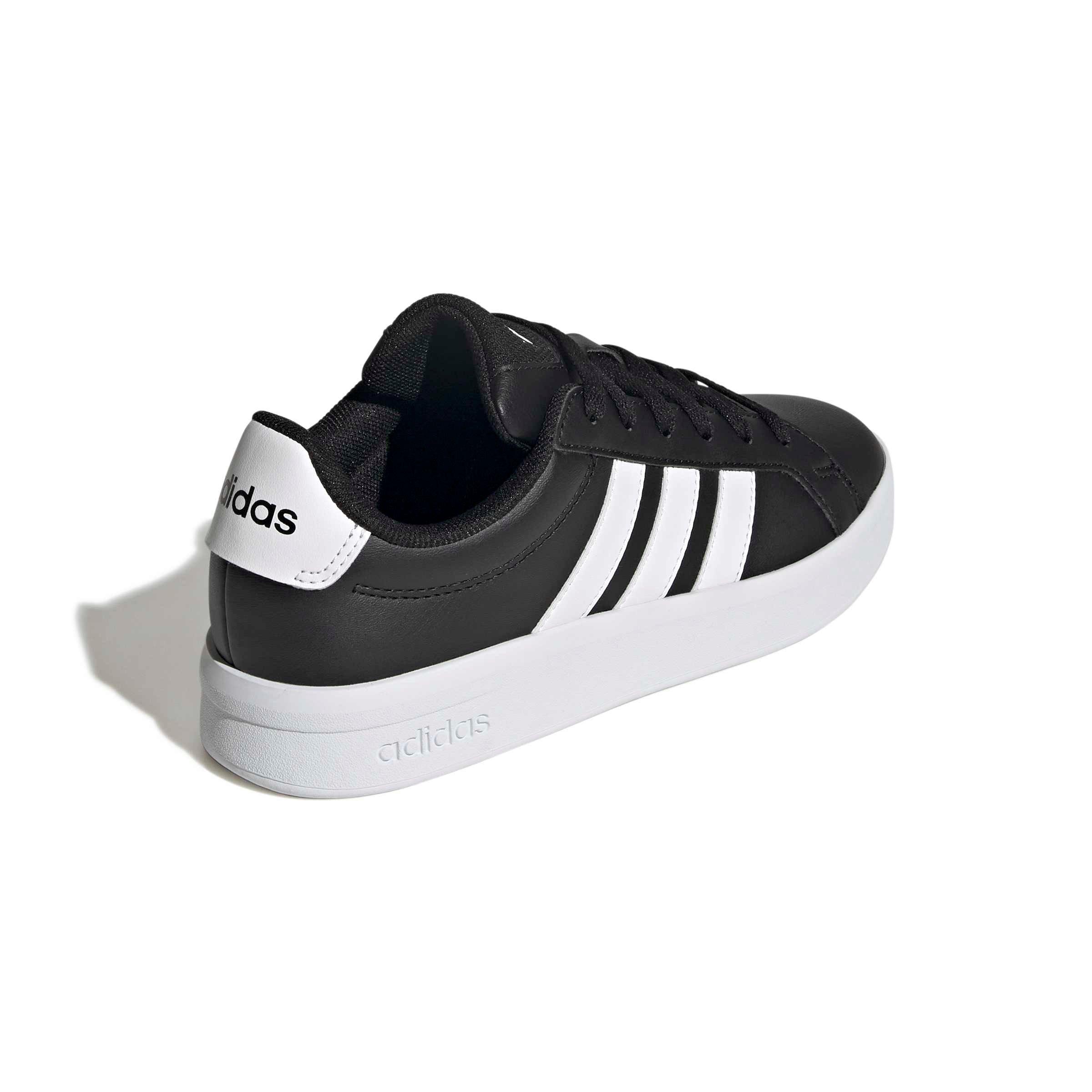 adidas Grand Court 3.0 "Core Black/Ftwr White/Ftwr White" Grade School Boys' Shoe - BLACK/WHITE/WHITE