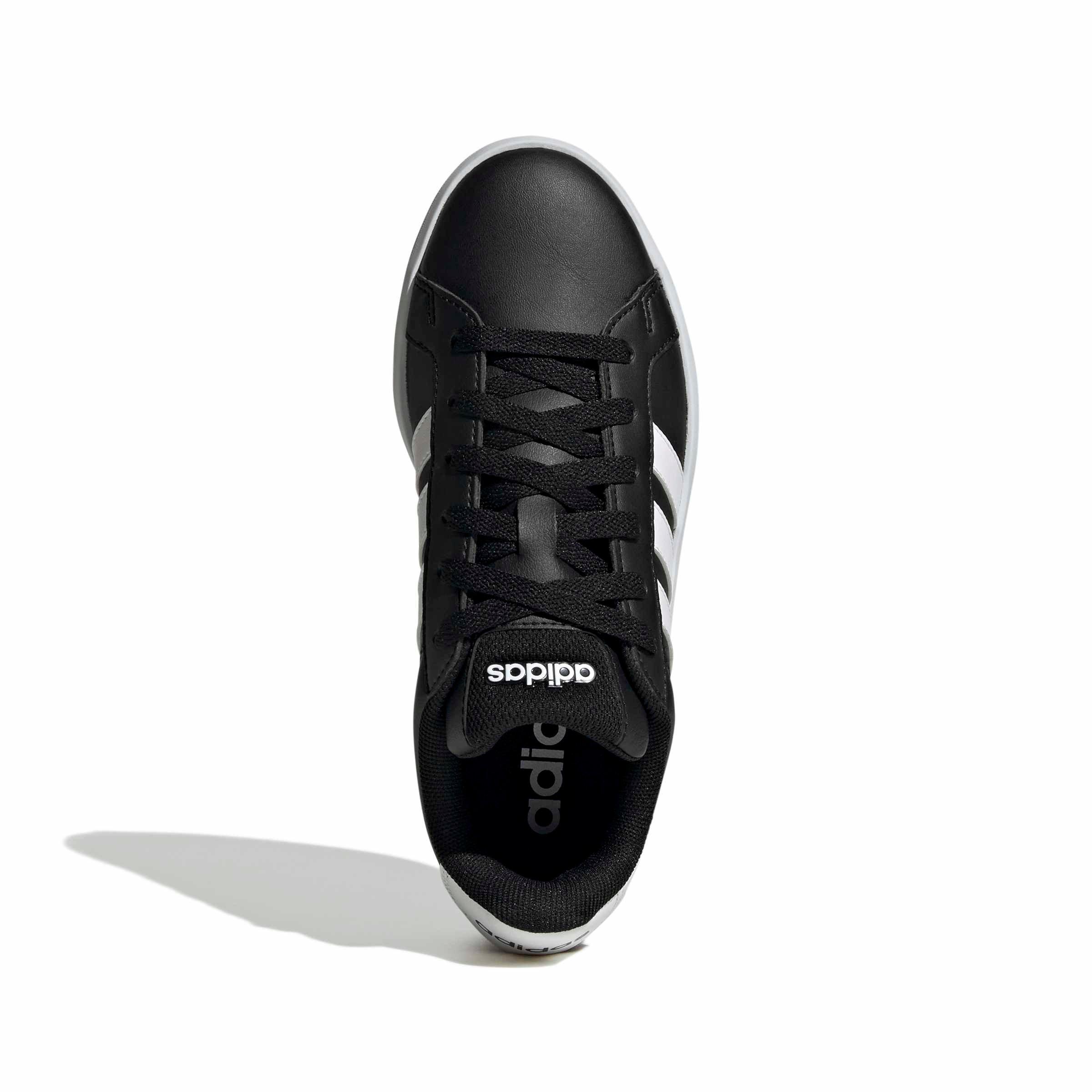 adidas Grand Court 3.0 "Core Black/Ftwr White/Ftwr White" Grade School Boys' Shoe - BLACK/WHITE/WHITE