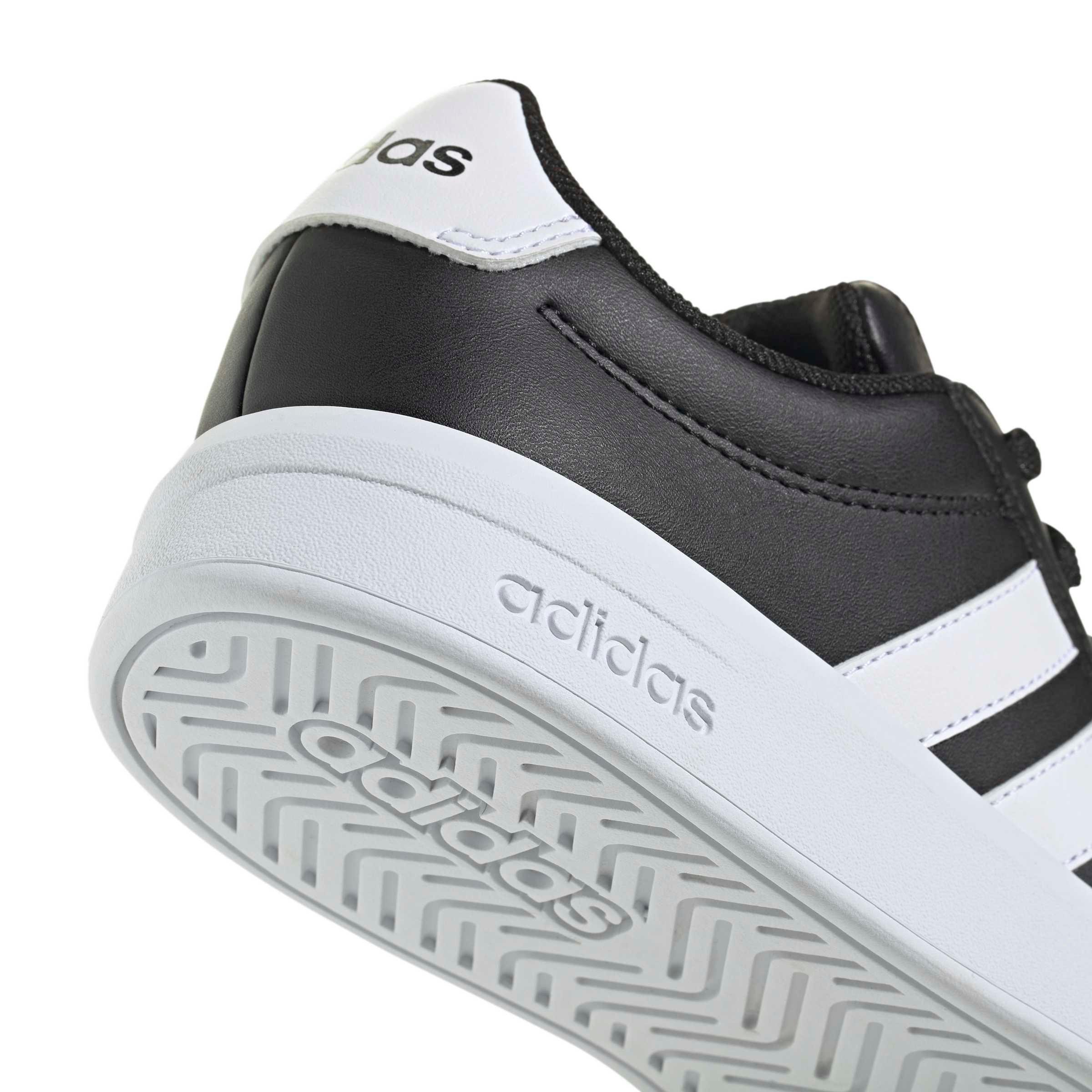 adidas Grand Court 3.0 "Core Black/Ftwr White/Ftwr White" Grade School Boys' Shoe - BLACK/WHITE/WHITE