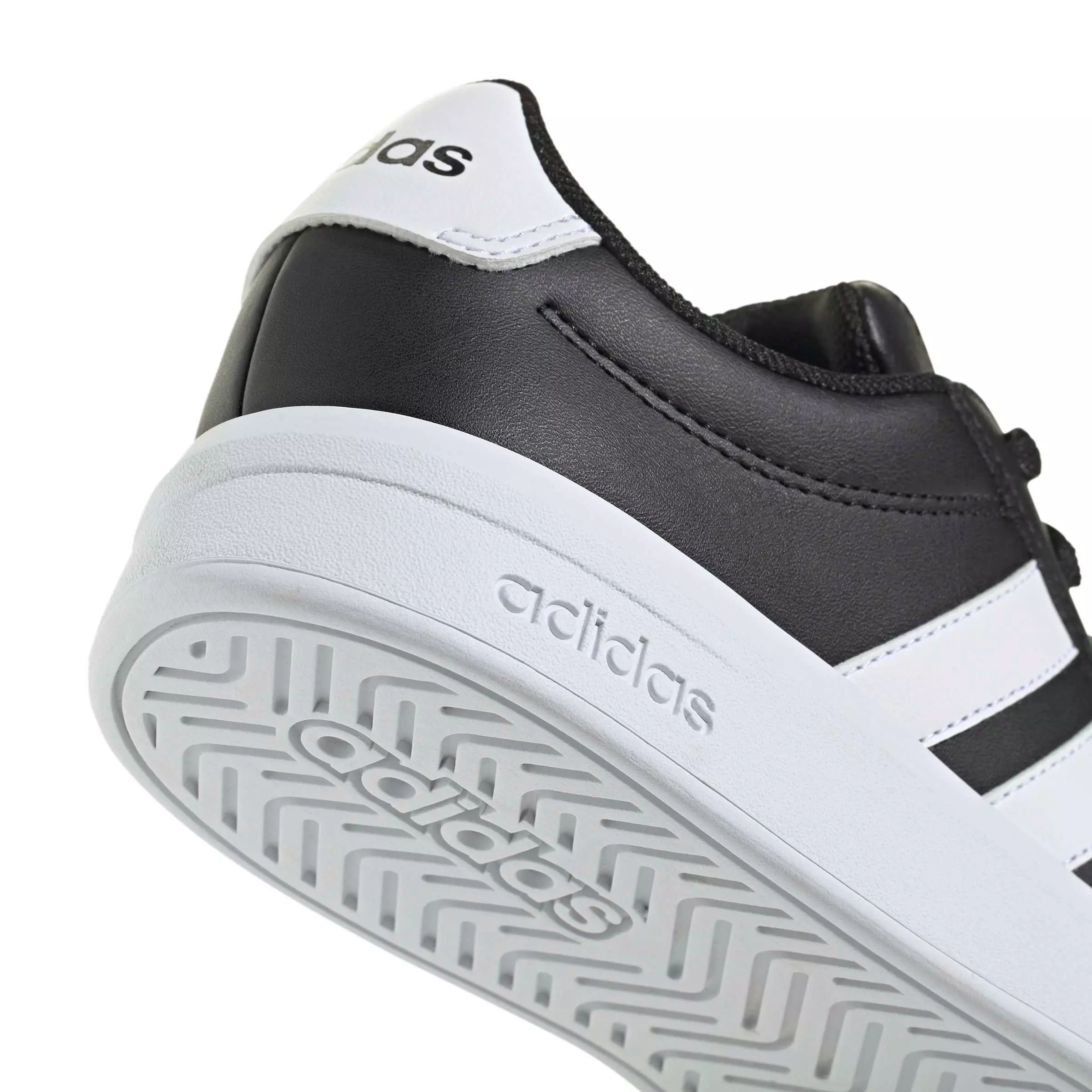 adidas Grand Court 3.0 "Core Black/Ftwr White/Ftwr White" Grade School Boys' Shoe - BLACK/WHITE/WHITE