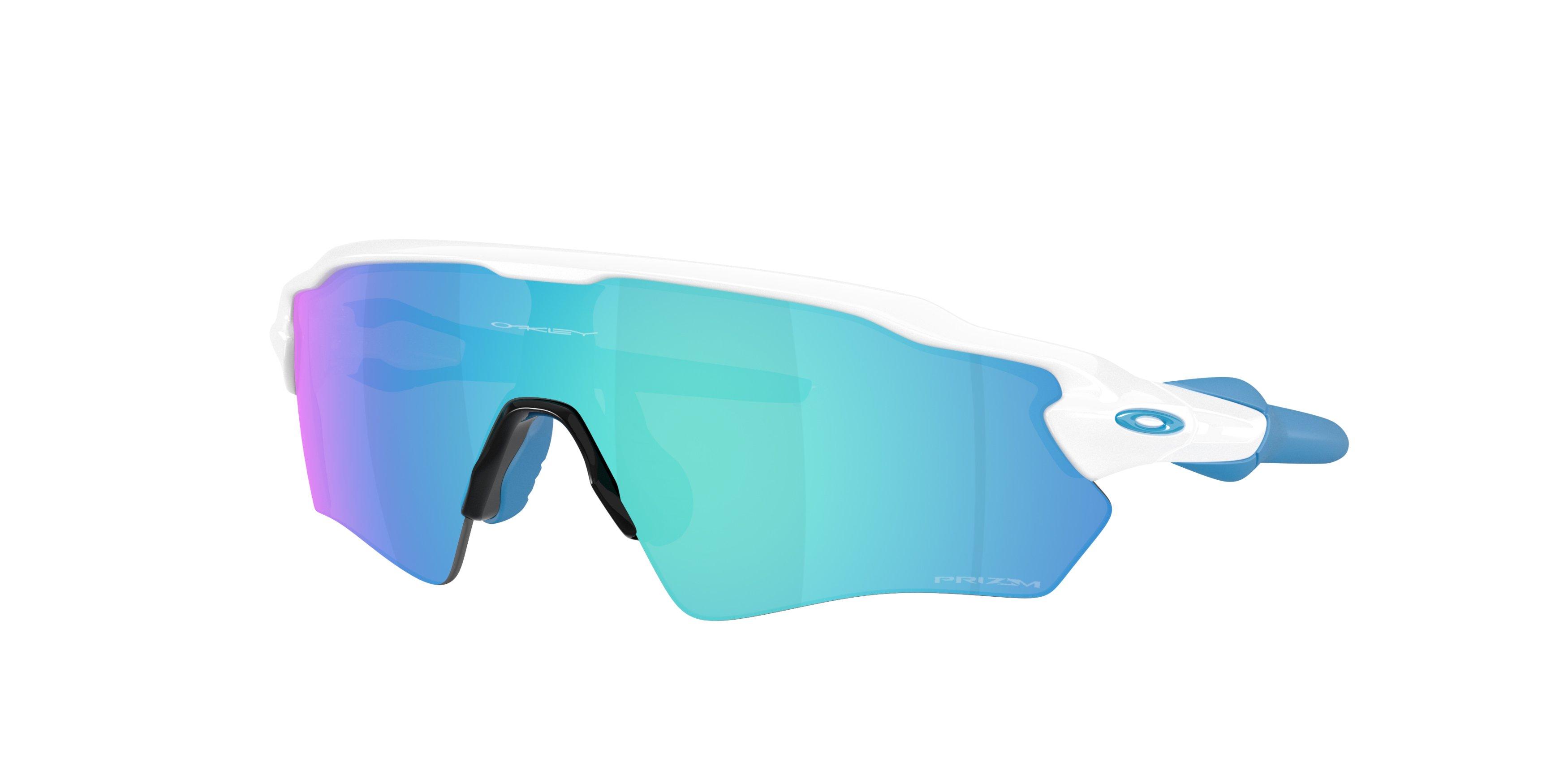 Oakley Radar EV Path S Prizm Blue Sunglasses - Glossy White - WHITE/BLUE Thumbnail View 1