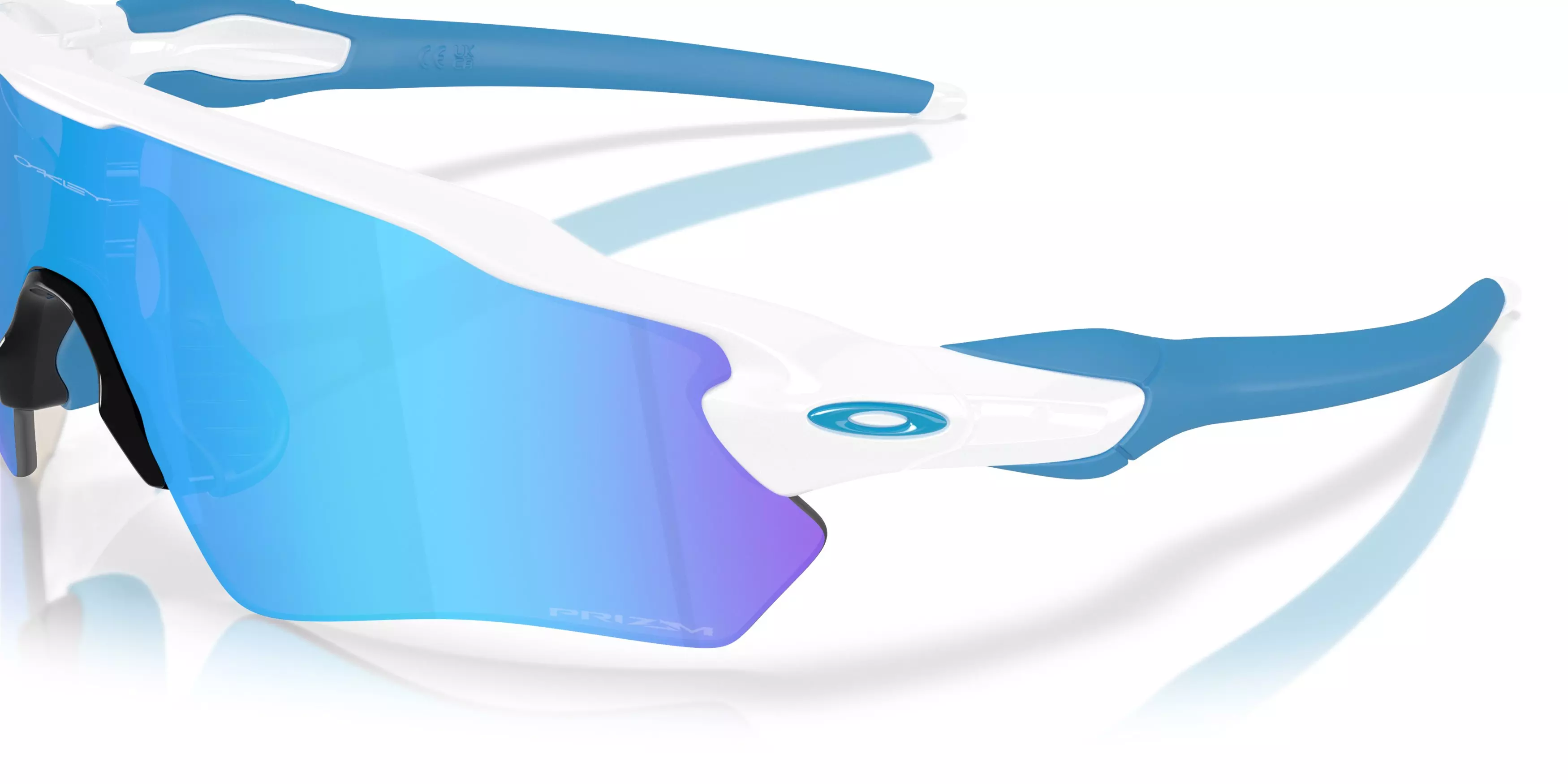 Oakley Radar EV Path S Prizm Blue Sunglasses - Glossy White - WHITE/BLUE