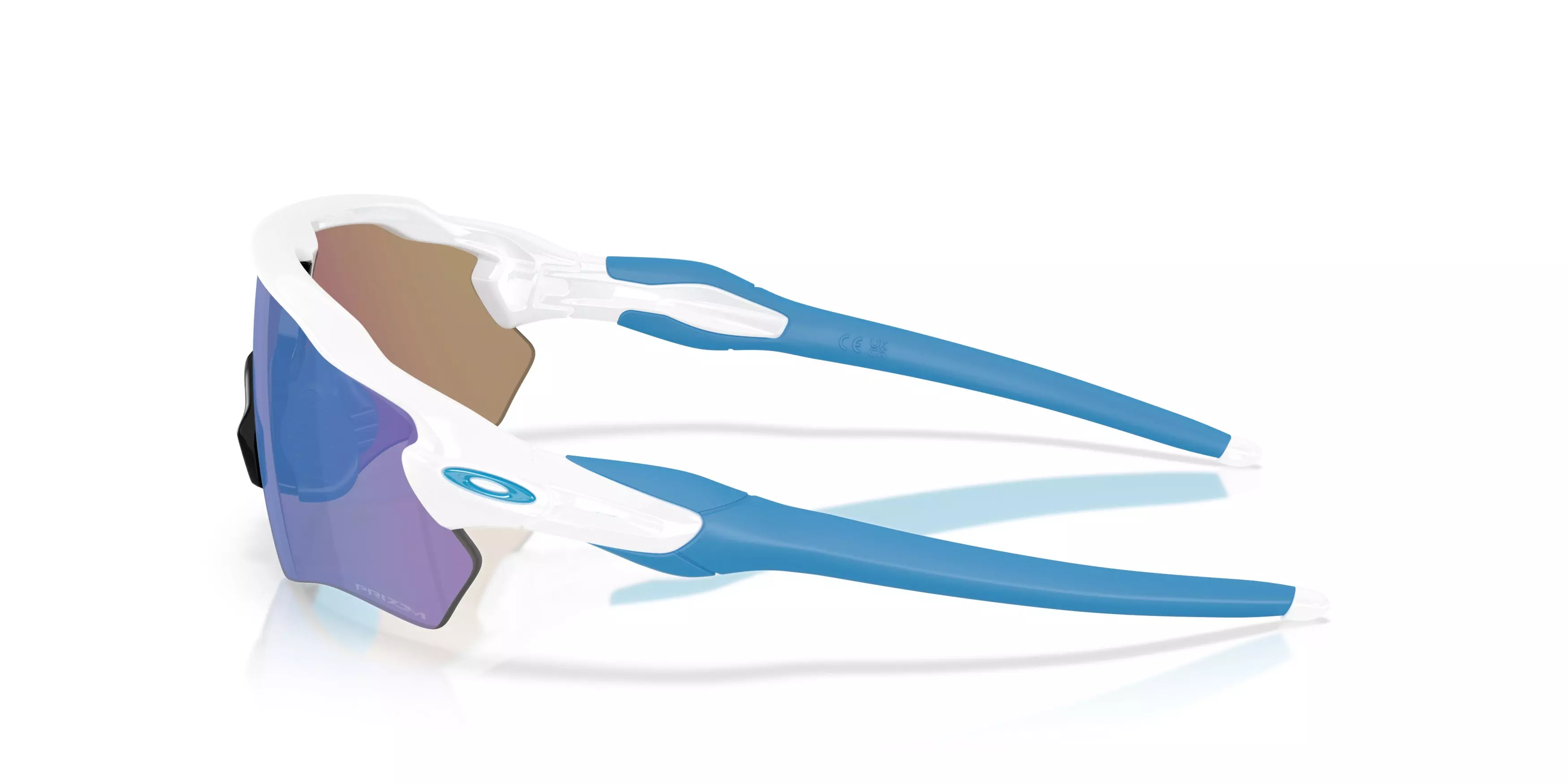 Oakley Radar EV Path S Prizm Blue Sunglasses - Glossy White - WHITE/BLUE
