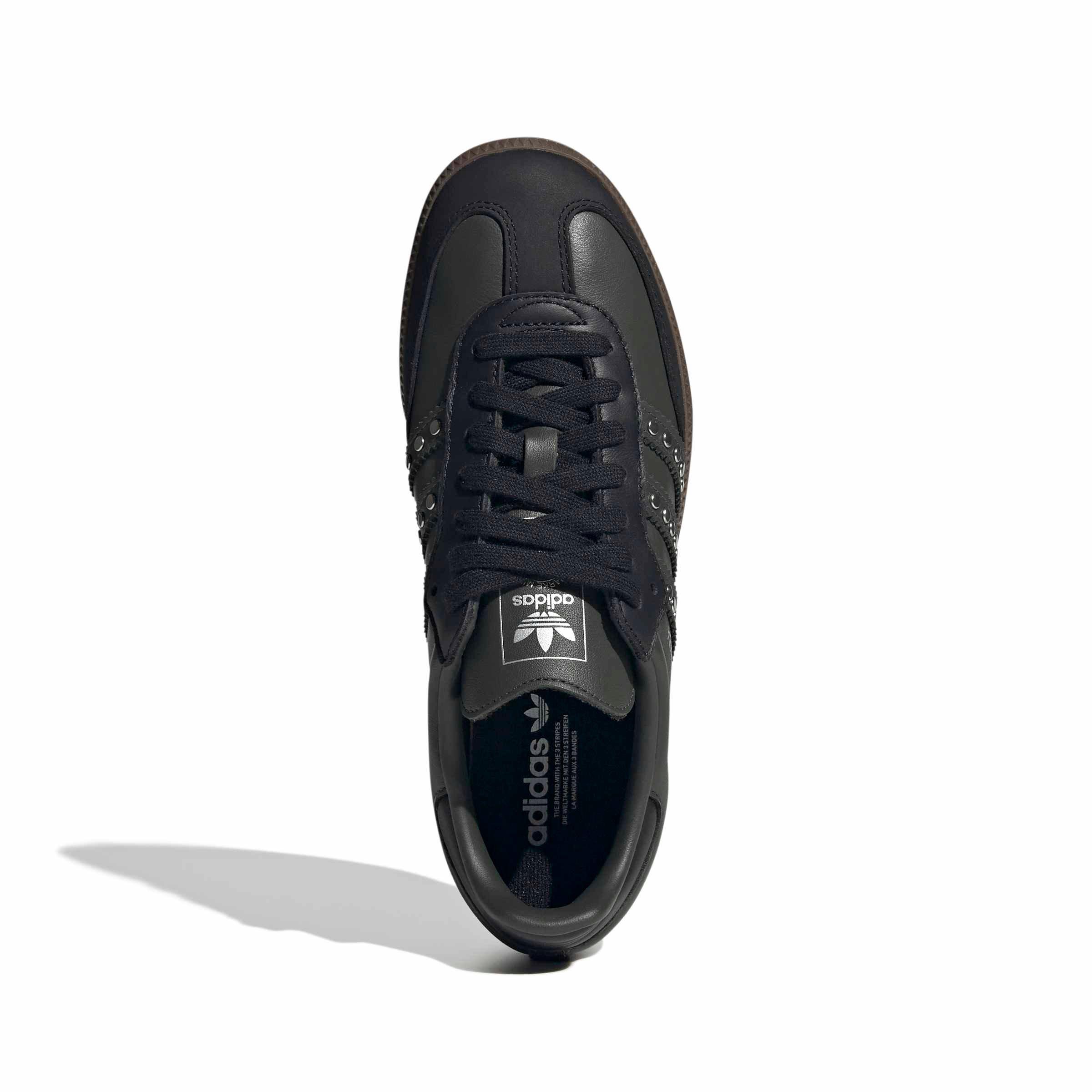 adidas Originals Samba OG "Core Black/Legend Earth/Gum 5" Women's Shoe - BLACK/EARTH/GUM Thumbnail View 5
