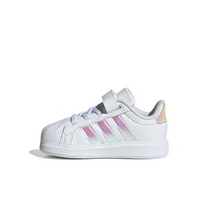 adidas Streettalk "Ftwr White/Iridescent/Core White" Infant Girls' Shoe - WHITE/IRIDESCENT/WHITE