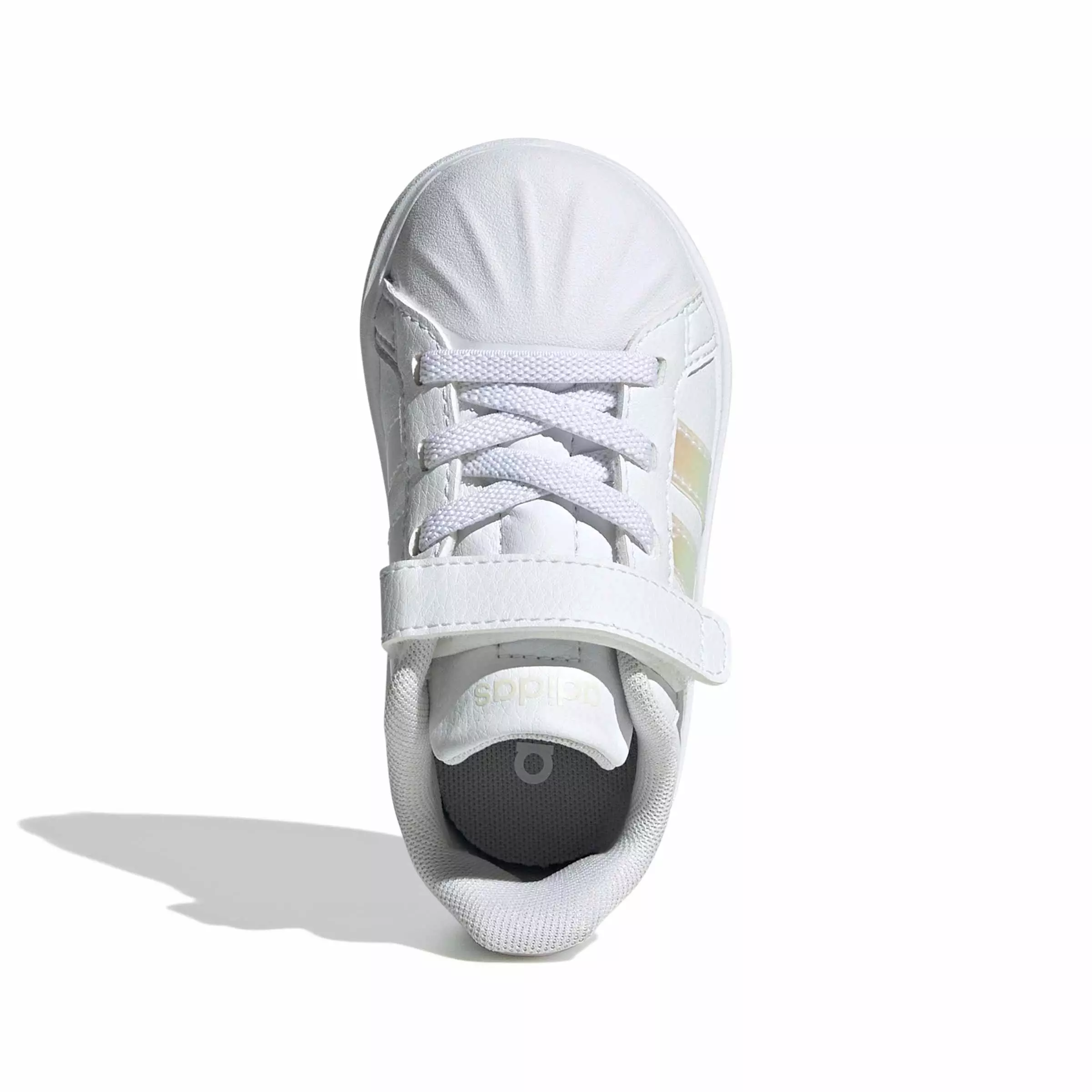 adidas Streettalk "Ftwr White/Iridescent/Core White" Infant Girls' Shoe - WHITE/IRIDESCENT/WHITE