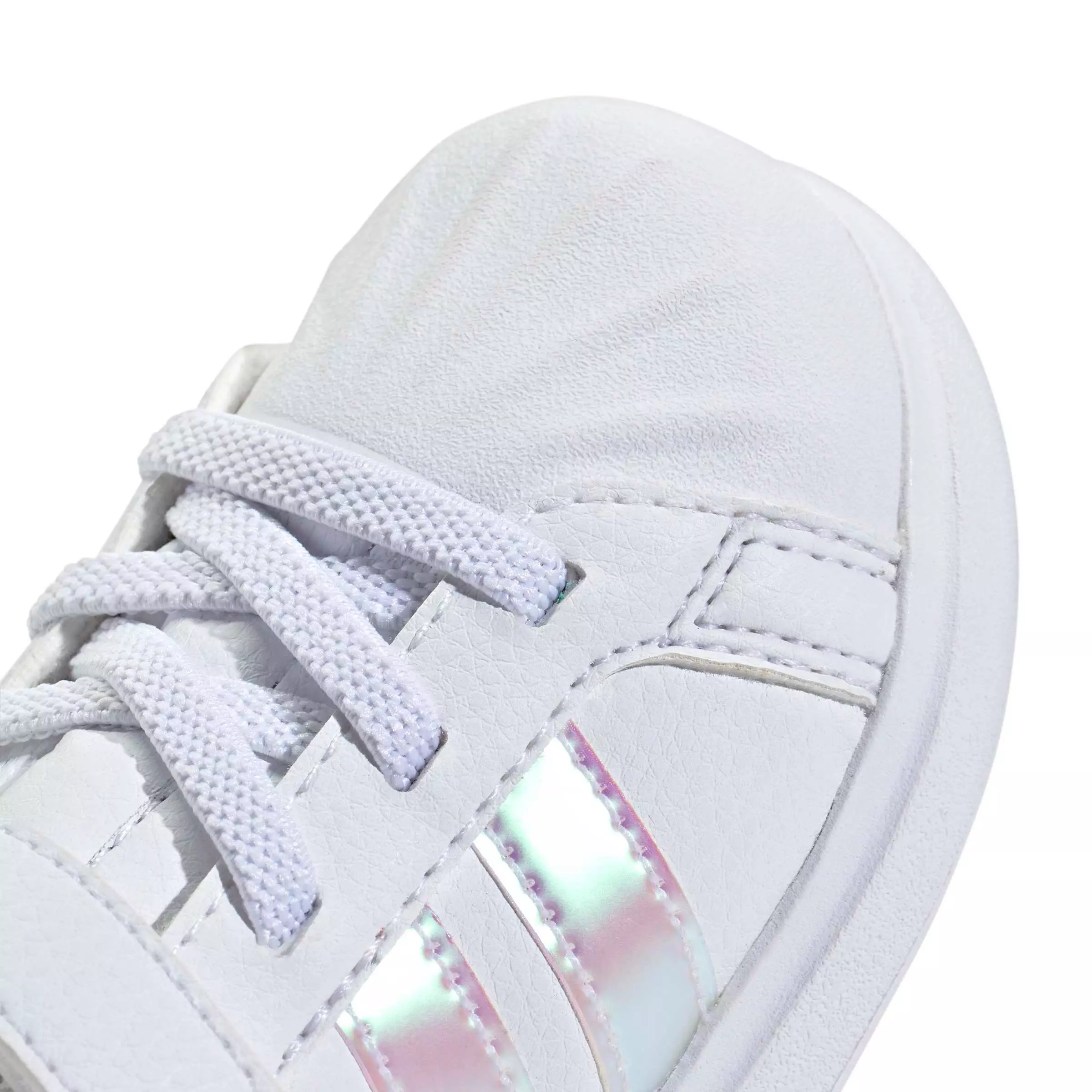 adidas Streettalk "Ftwr White/Iridescent/Core White" Infant Girls' Shoe - WHITE/IRIDESCENT/WHITE