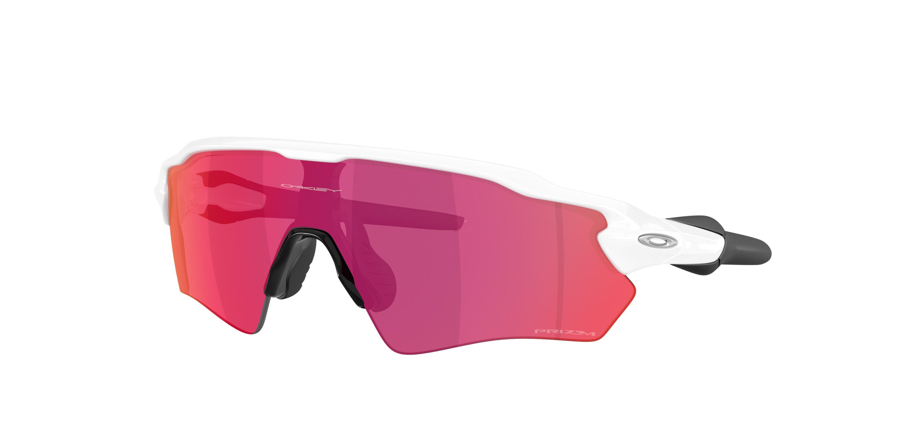 Oakley Radar EV Path S Prizm Field Sunglasses - Polished White - WHITE/RED Thumbnail View 1