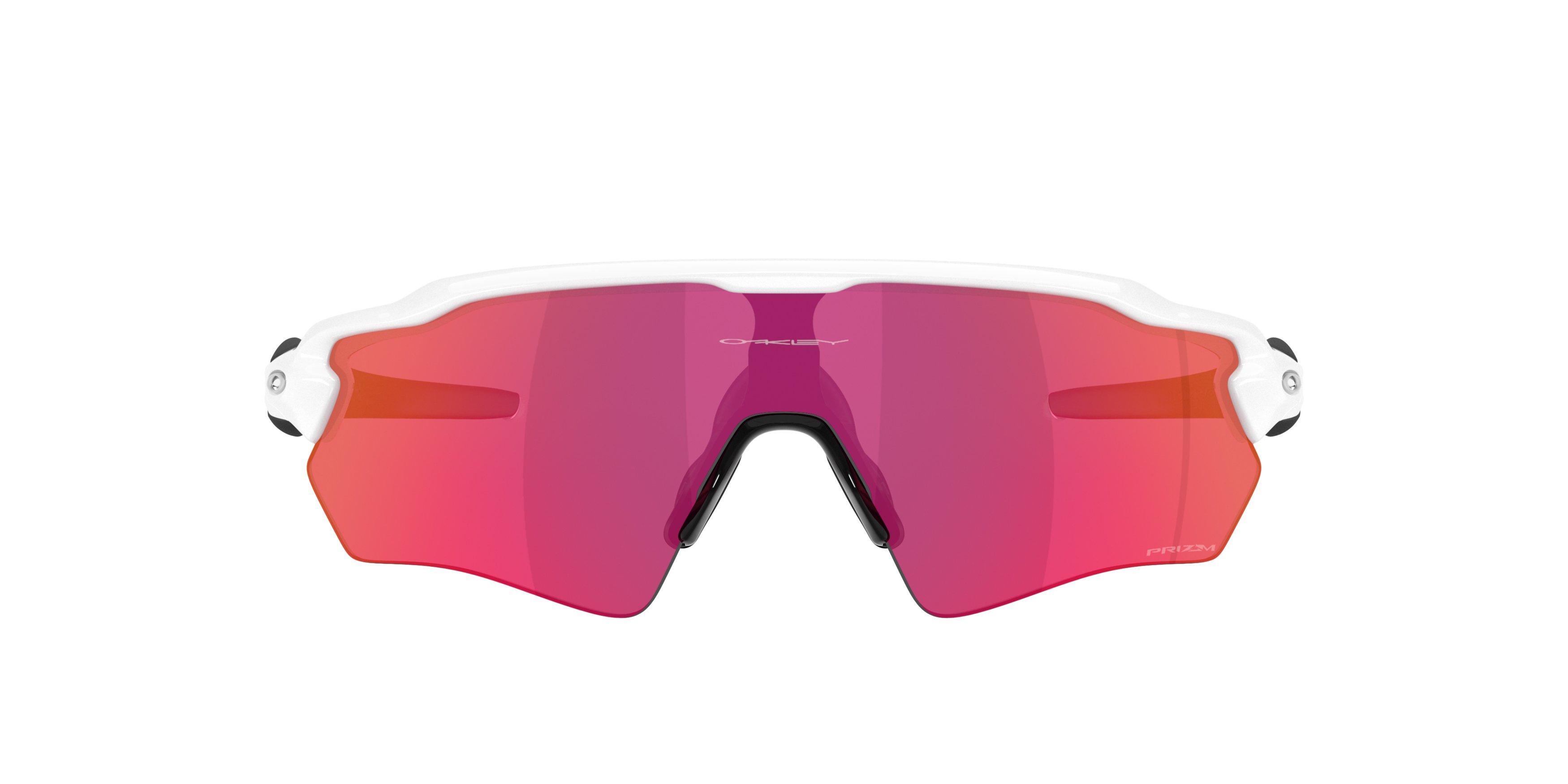 Oakley Radar EV Path S Prizm Field Sunglasses - Polished White - WHITE/RED Thumbnail View 3