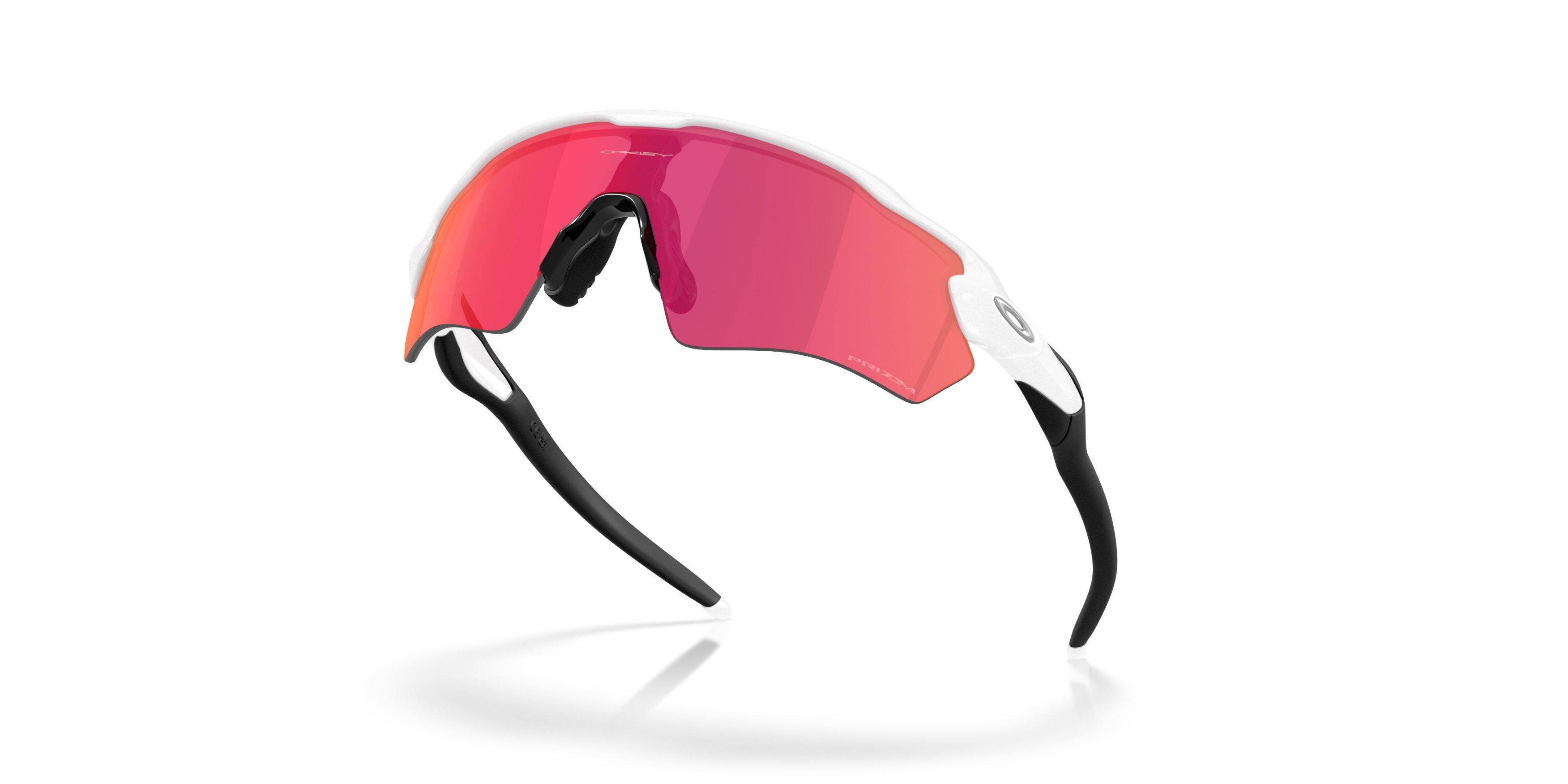 Oakley Radar EV Path S Prizm Field Sunglasses - Polished White - WHITE/RED Thumbnail View 4