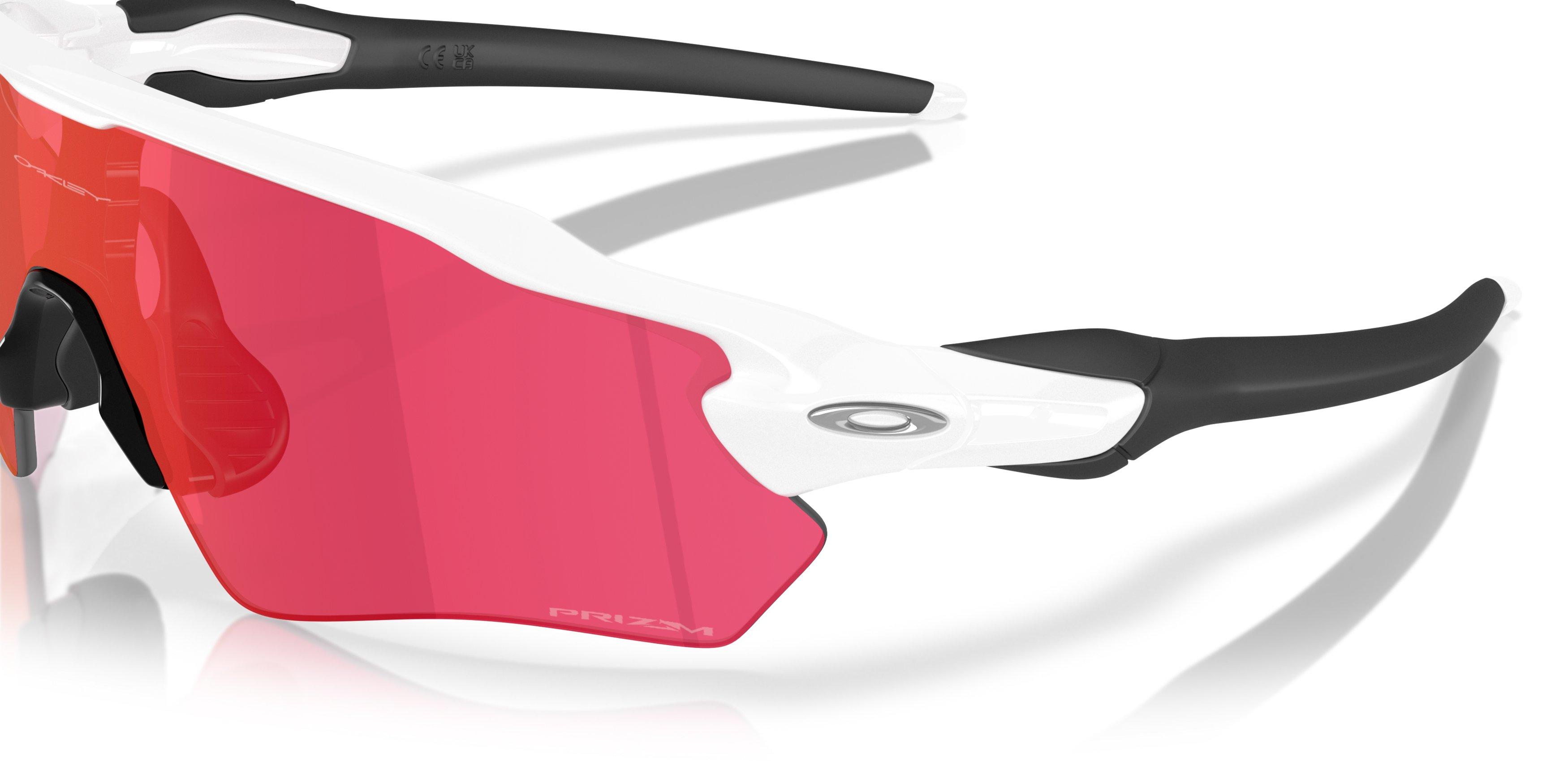Oakley Radar EV Path S Prizm Field Sunglasses - Polished White - WHITE/RED Thumbnail View 5