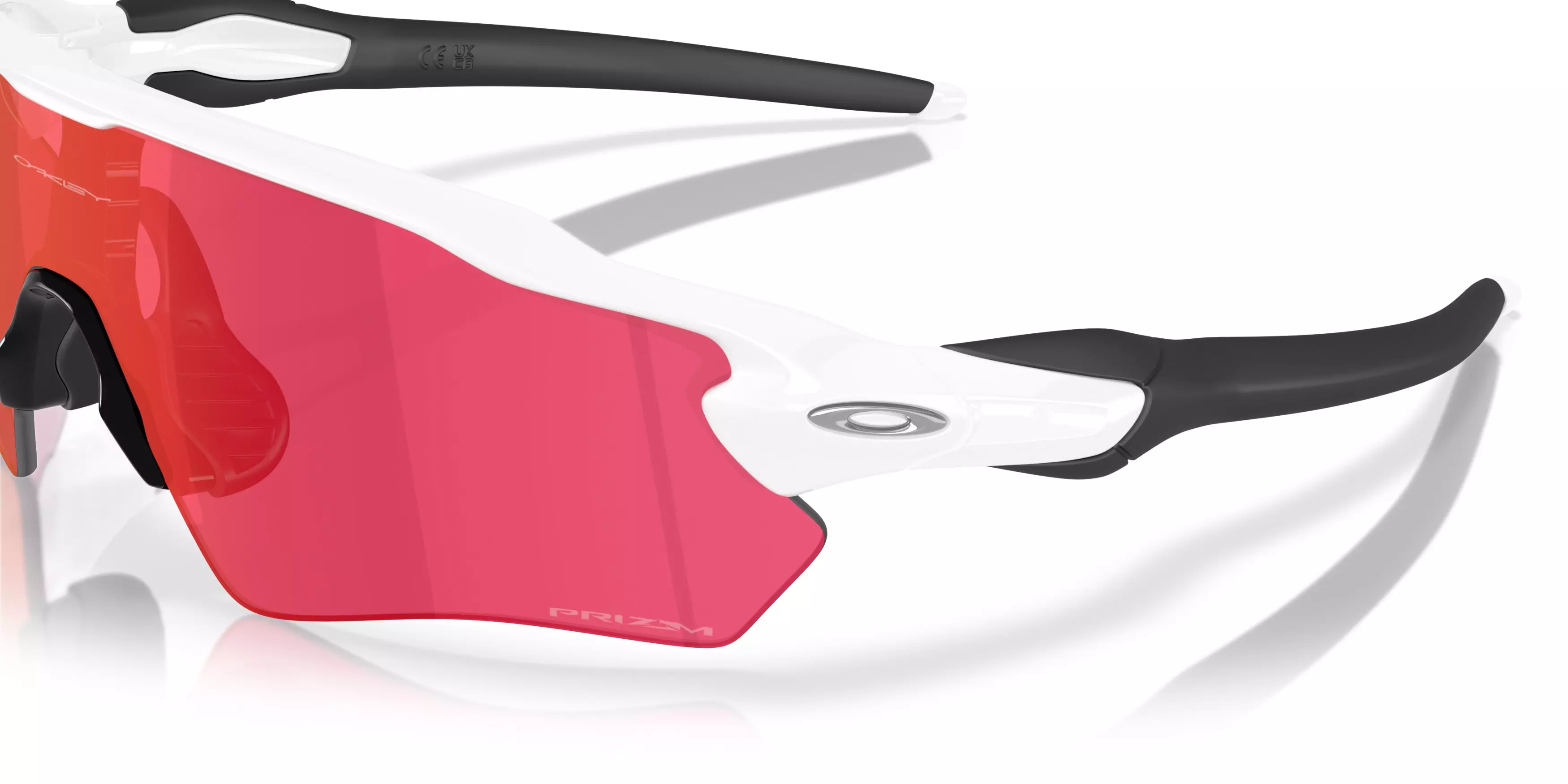 Oakley Radar EV Path S Prizm Field Sunglasses - Polished White - WHITE/RED