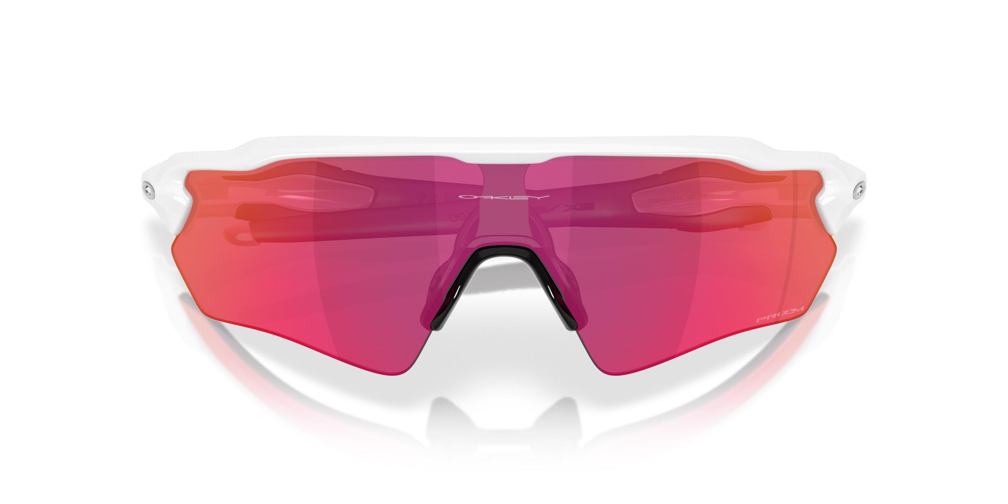 Oakley Radar EV Path S Prizm Field Sunglasses - Polished White - WHITE/RED Thumbnail View 7