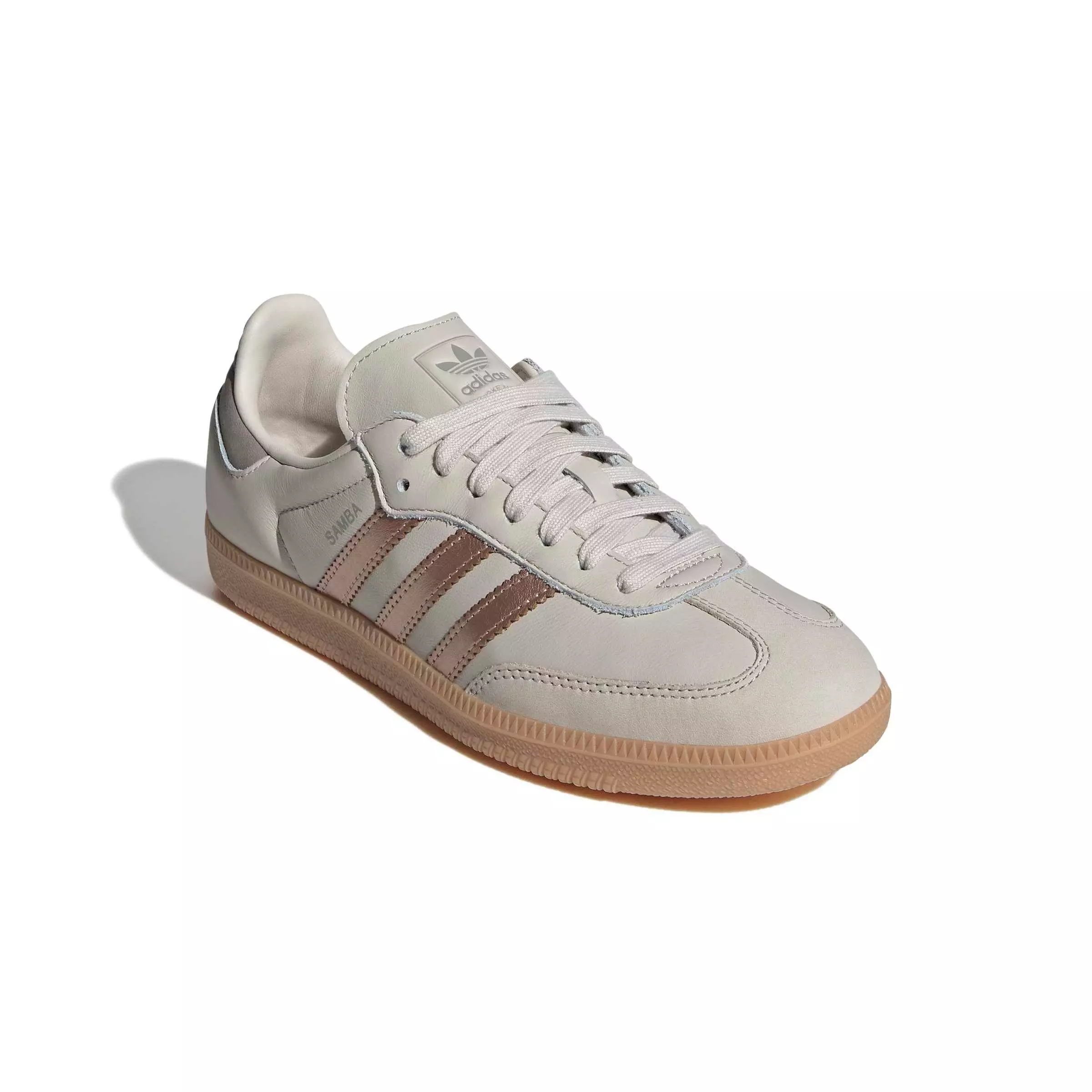 adidas Originals Samba OG "Clear Brown/Copper Metallic/Putty Beige" Women's Shoe - BROWN/COPPER/BEIGE