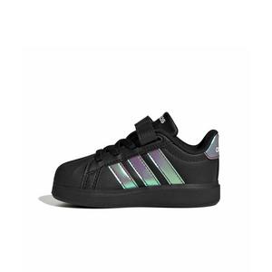 adidas Streettalk "Black/Iridescent/Core White" Infant Girls' Shoe - BLACK/IRIDESCENT/WHITE
