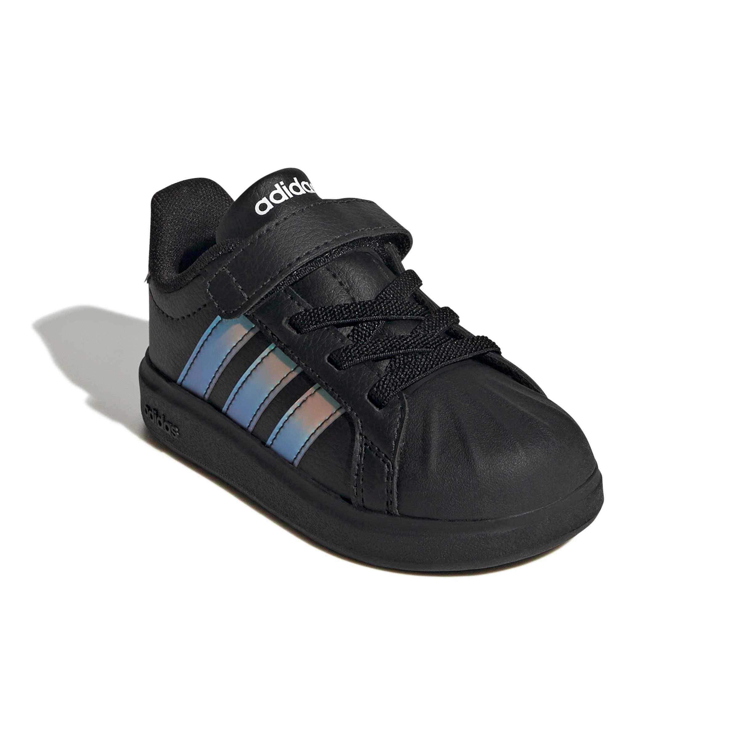 adidas Streettalk "Black/Iridescent/Core White" Infant Girls' Shoe - BLACK/IRIDESCENT/WHITE