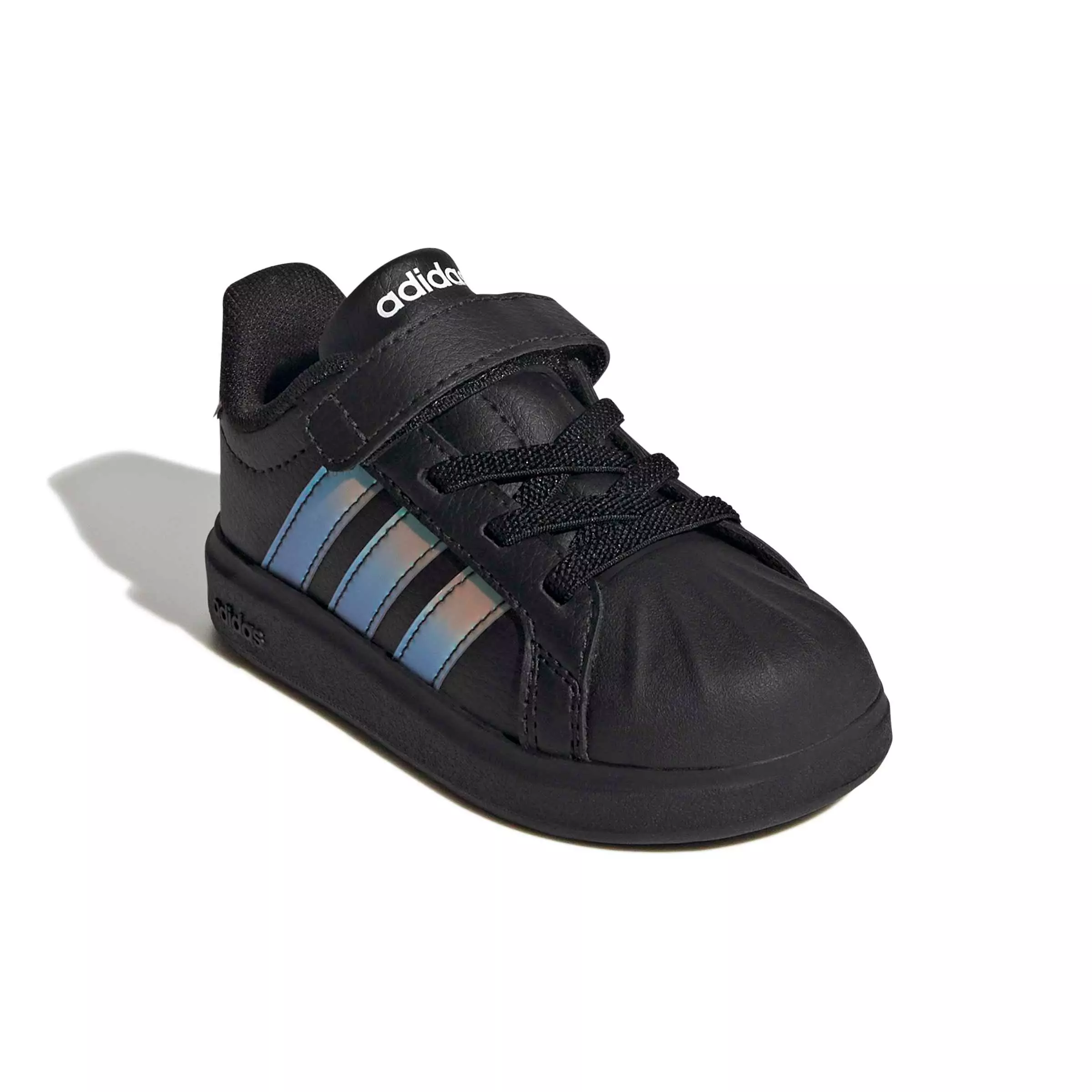 adidas Streettalk "Black/Iridescent/Core White" Infant Girls' Shoe - BLACK/IRIDESCENT/WHITE