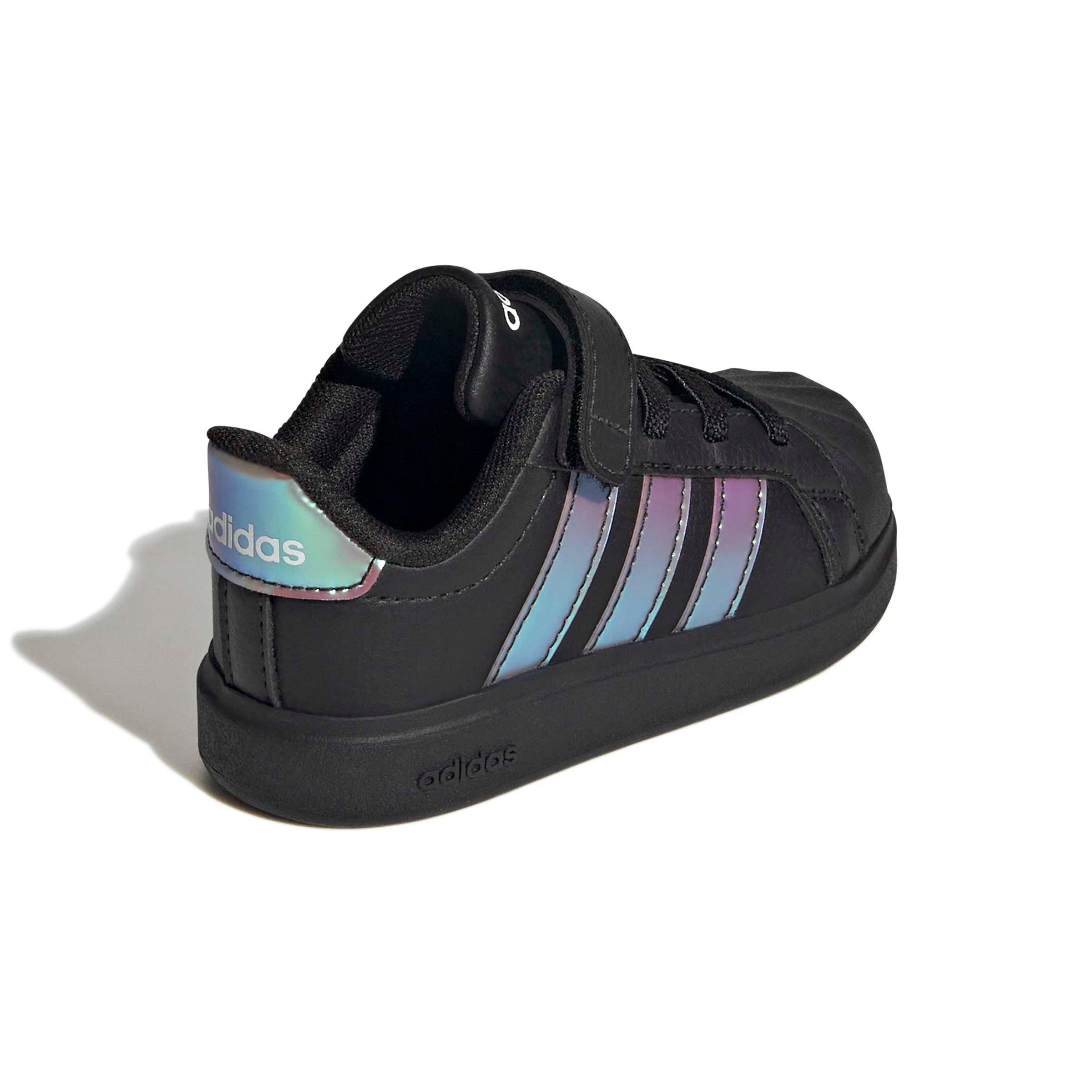 adidas Streettalk "Black/Iridescent/Core White" Infant Girls' Shoe - BLACK/IRIDESCENT/WHITE
