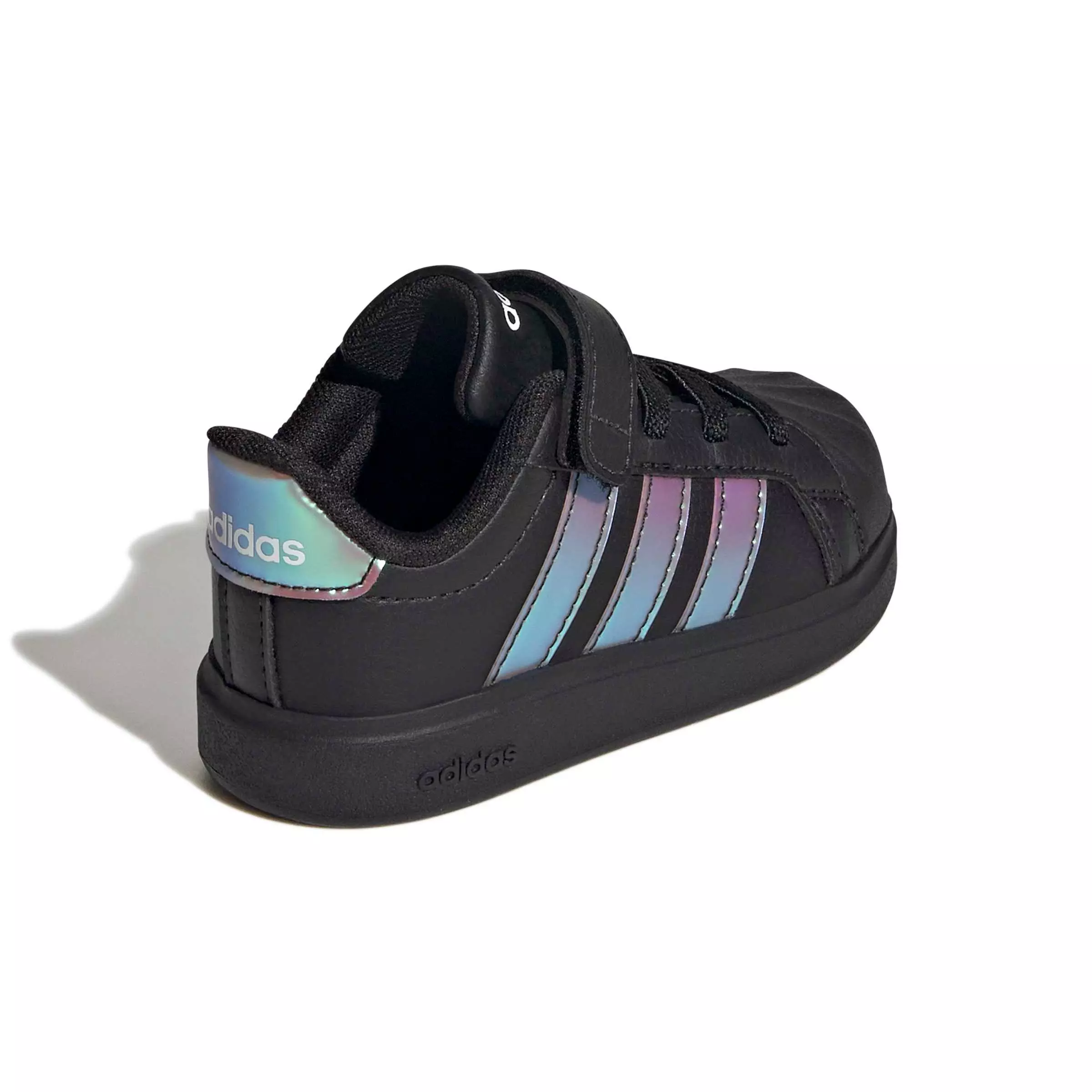 adidas Streettalk "Black/Iridescent/Core White" Infant Girls' Shoe - BLACK/IRIDESCENT/WHITE