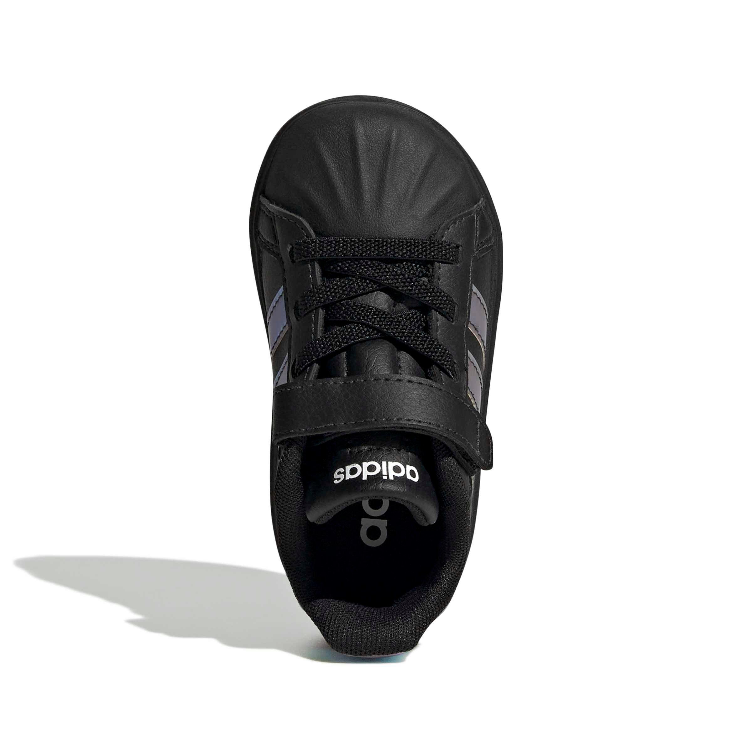 adidas Streettalk "Black/Iridescent/Core White" Infant Girls' Shoe - BLACK/IRIDESCENT/WHITE