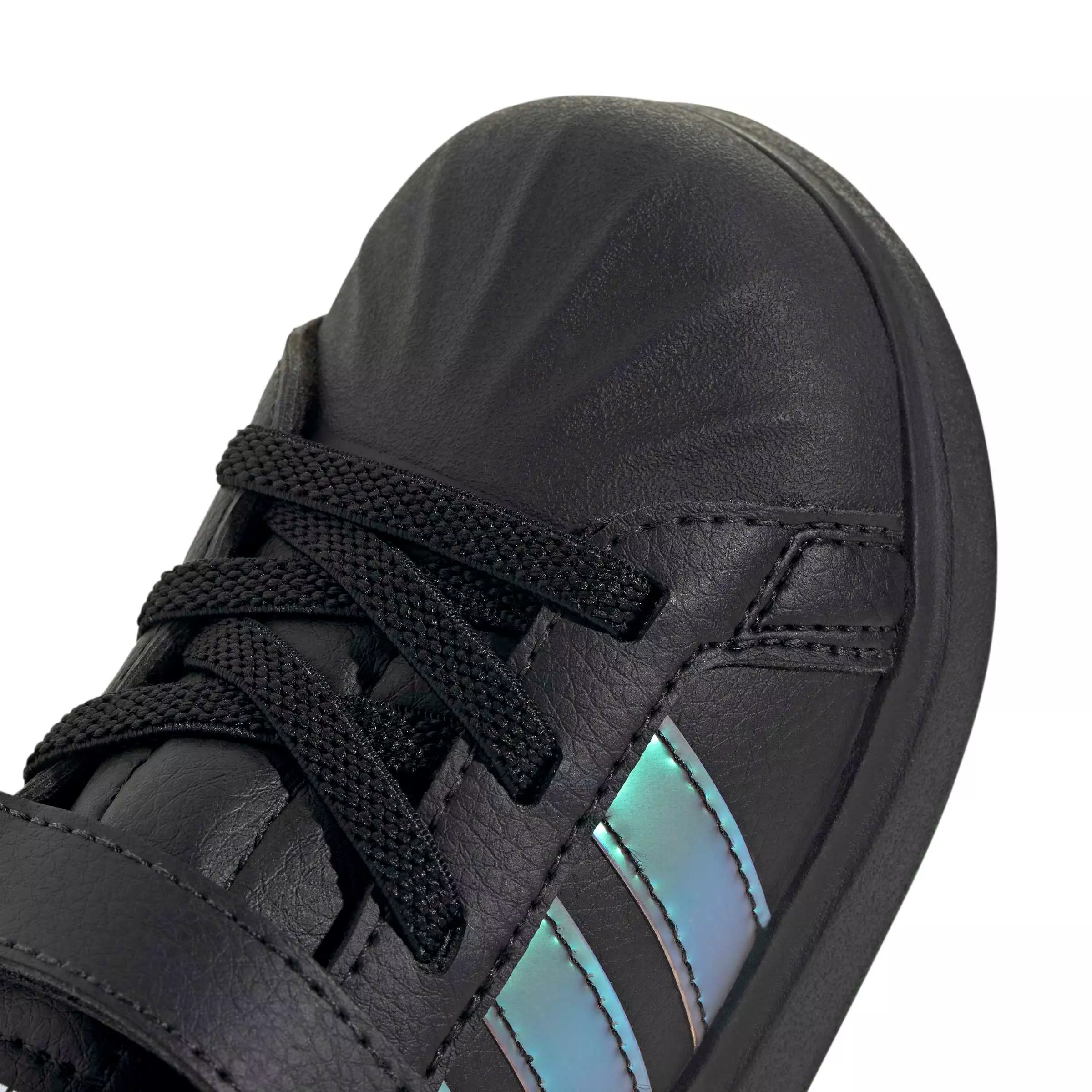 adidas Streettalk "Black/Iridescent/Core White" Infant Girls' Shoe - BLACK/IRIDESCENT/WHITE