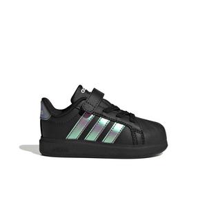 adidas Streettalk "Black/Iridescent/Core White" Infant Girls' Shoe - BLACK/IRIDESCENT/WHITE