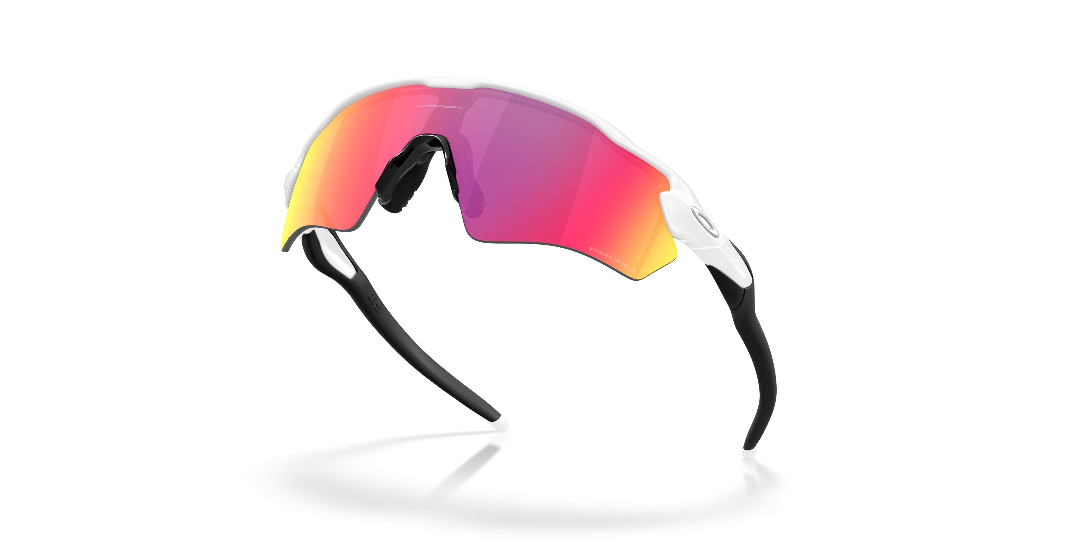 Oakley Radar EV Path S Prizm Road Sunglasses - Matte White - WHITE/RED Thumbnail View 4
