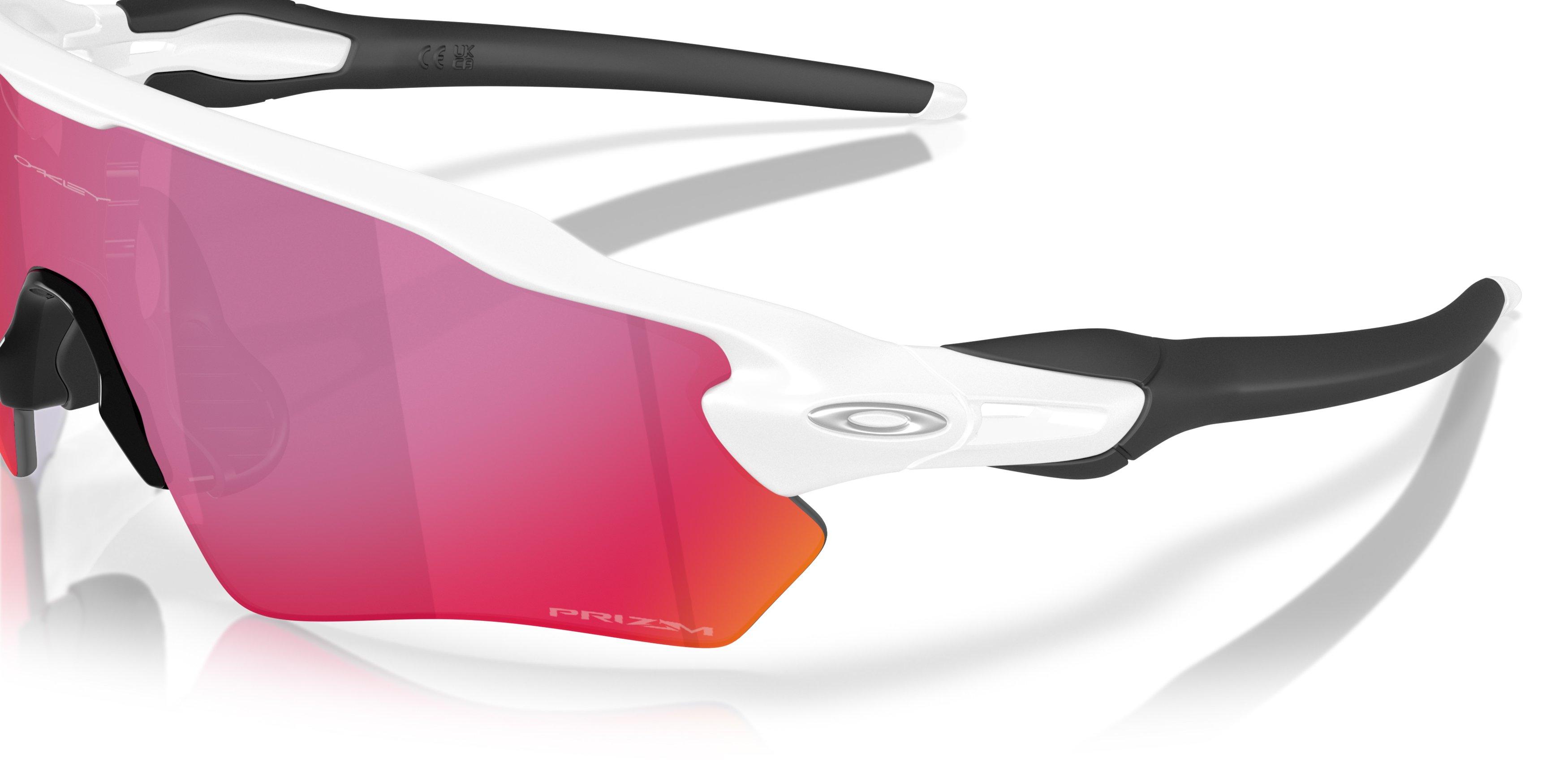 Oakley Radar EV Path S Prizm Road Sunglasses - Matte White - WHITE/RED Thumbnail View 5