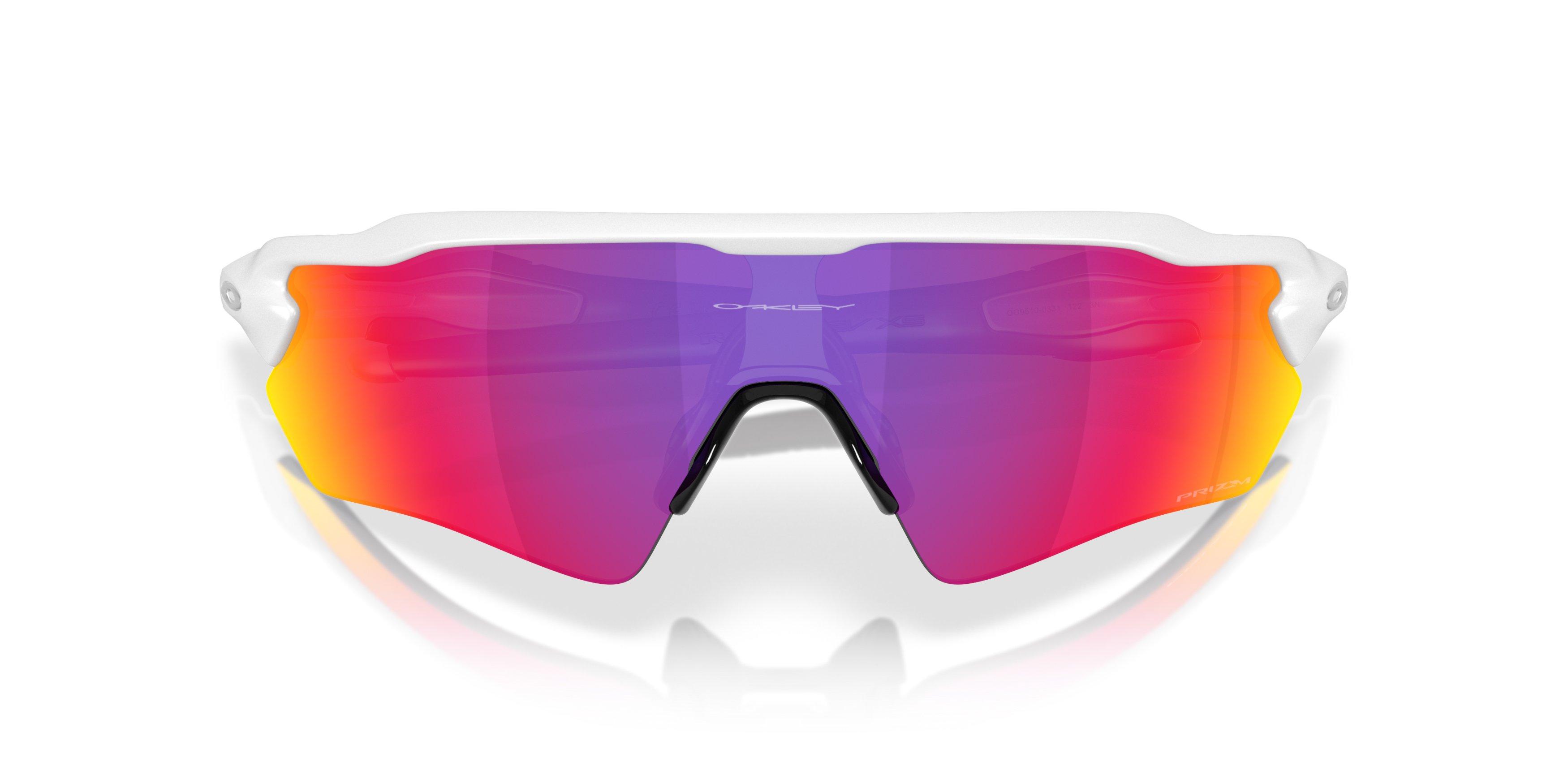 Oakley Radar EV Path S Prizm Road Sunglasses - Matte White - WHITE/RED Thumbnail View 7