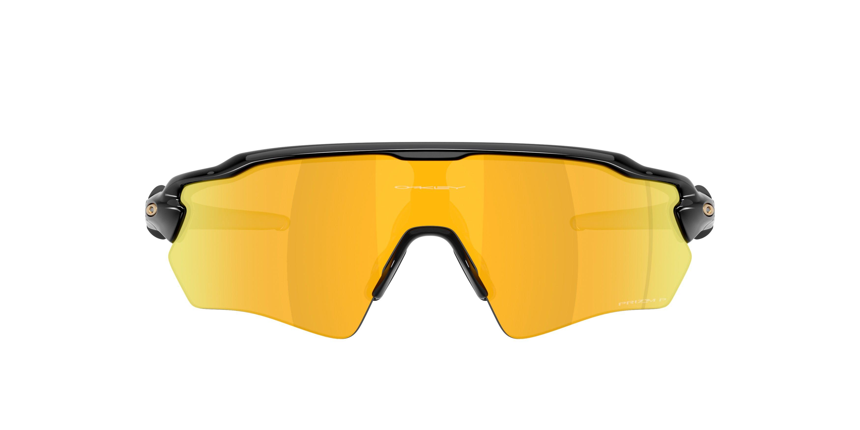 Oakley Radar EV Path S Prizm 24K Polarized Sunglasses - Polished Black - BLACK/GOLD Thumbnail View 3