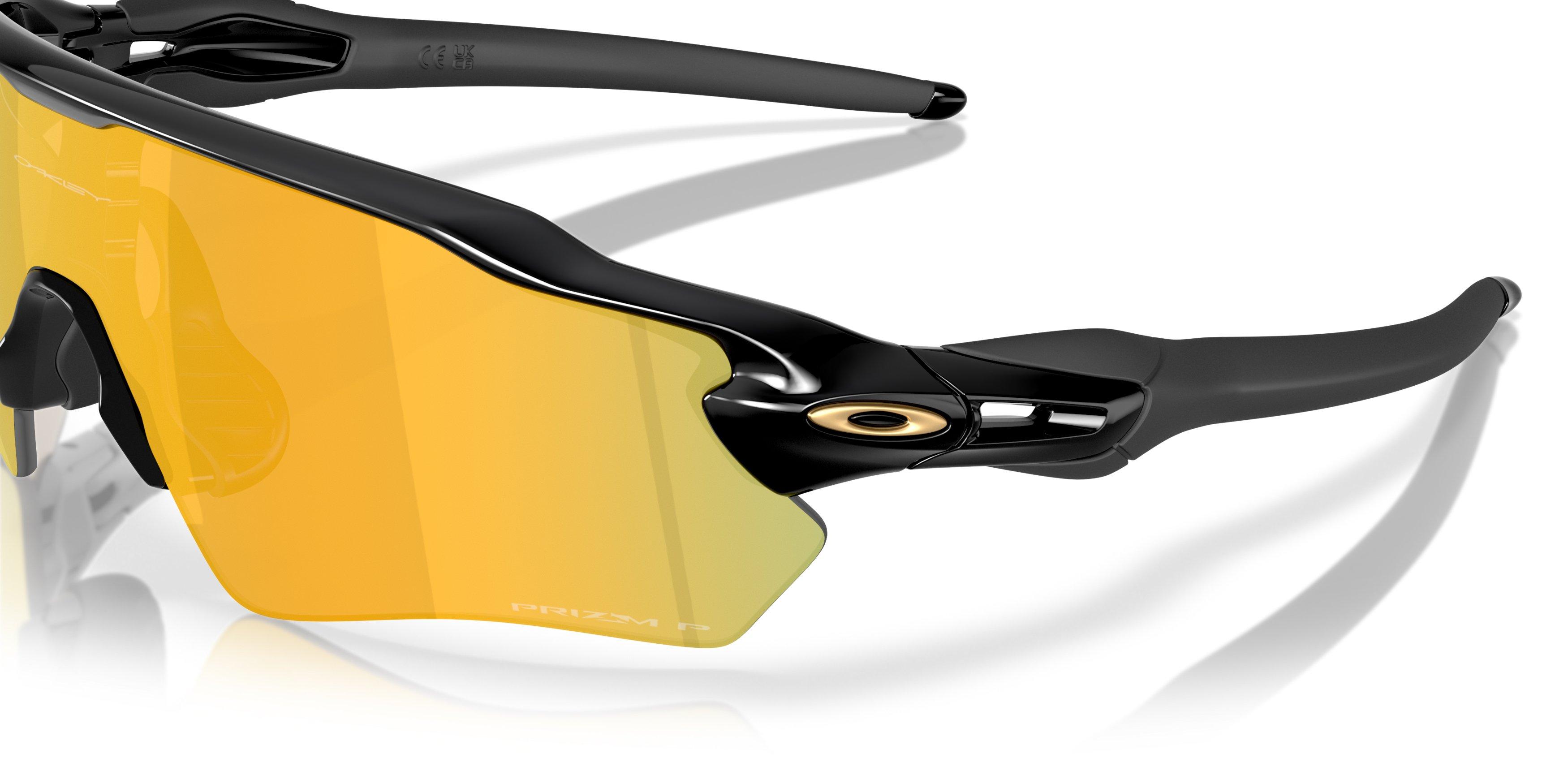 Oakley Radar EV Path S Prizm 24K Polarized Sunglasses - Polished Black - BLACK/GOLD Thumbnail View 5