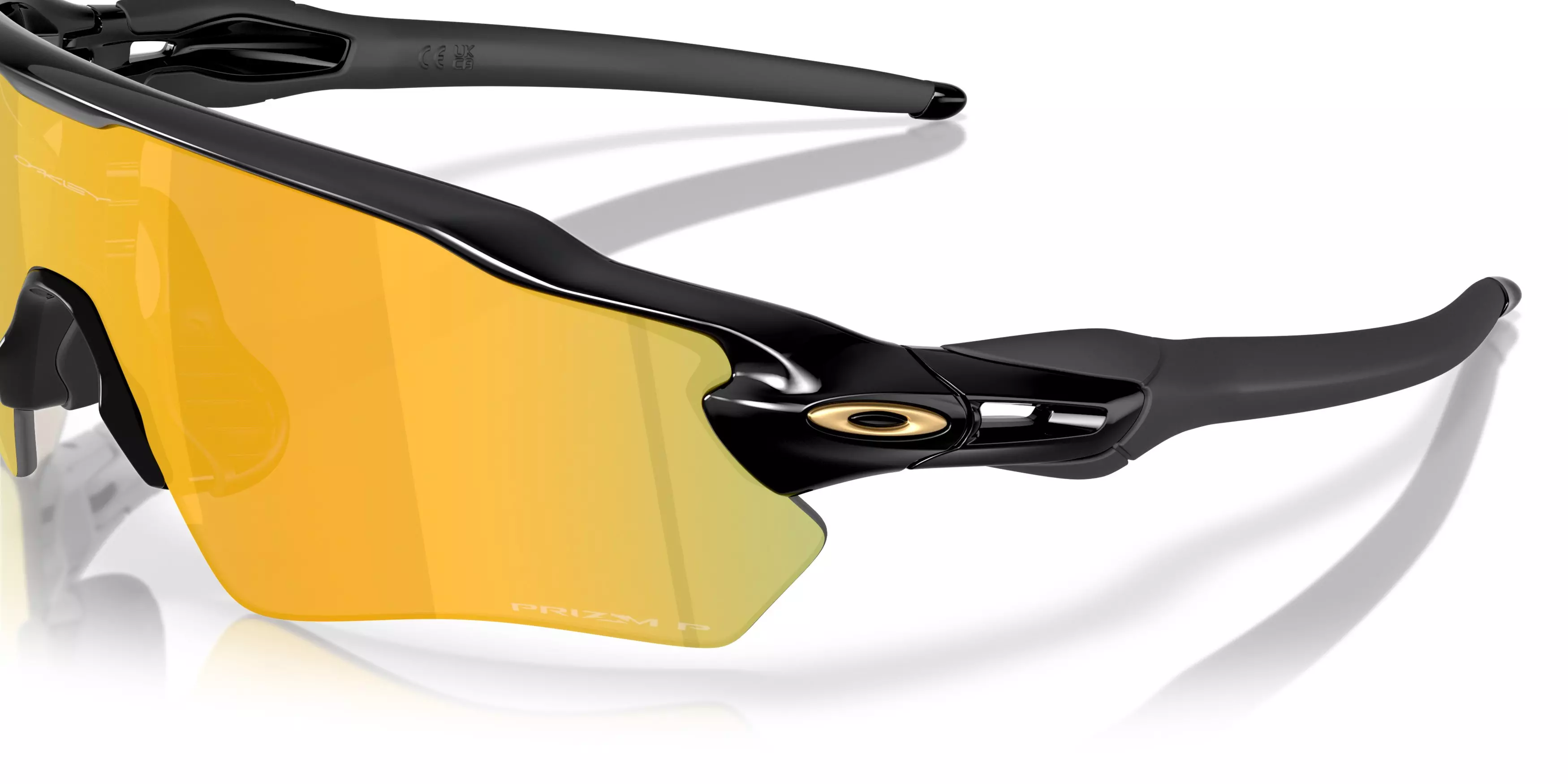 Oakley Radar EV Path S Prizm 24K Polarized Sunglasses - Polished Black - BLACK/GOLD