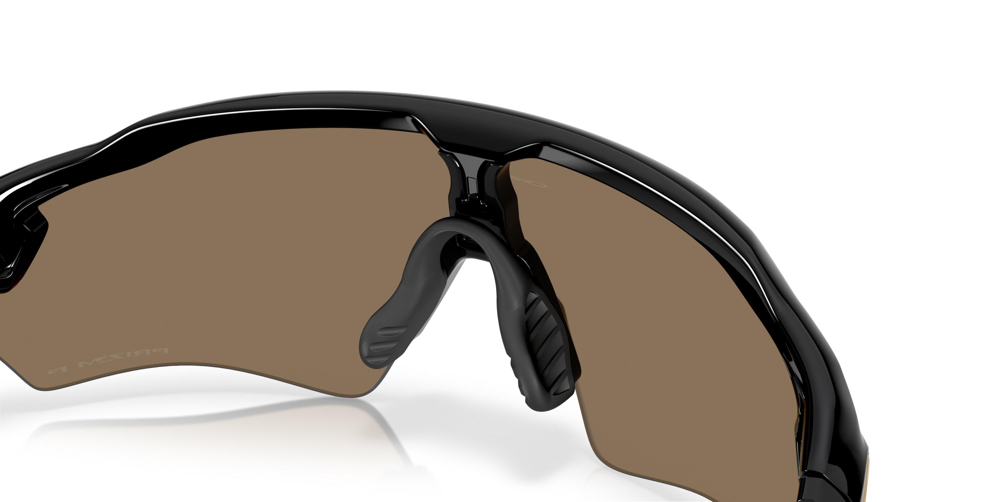 Oakley Radar EV Path S Prizm 24K Polarized Sunglasses - Polished Black - BLACK/GOLD Thumbnail View 6